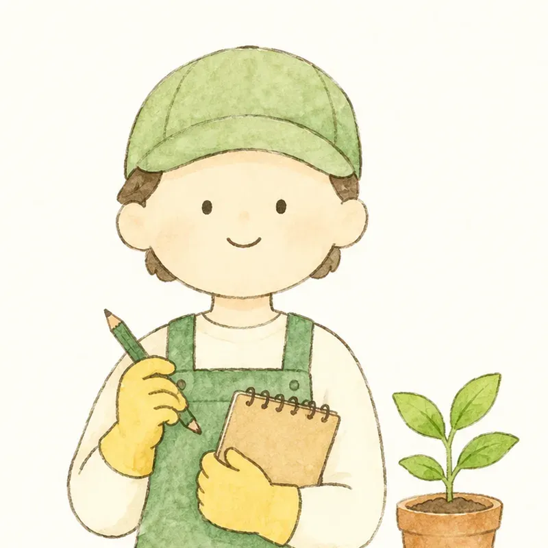 書いている人のイラスト