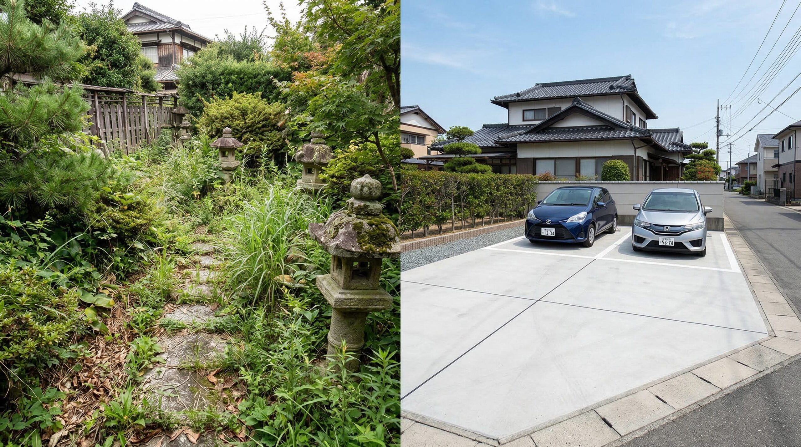 庭じまいで駐車場にするメリットとデメリット