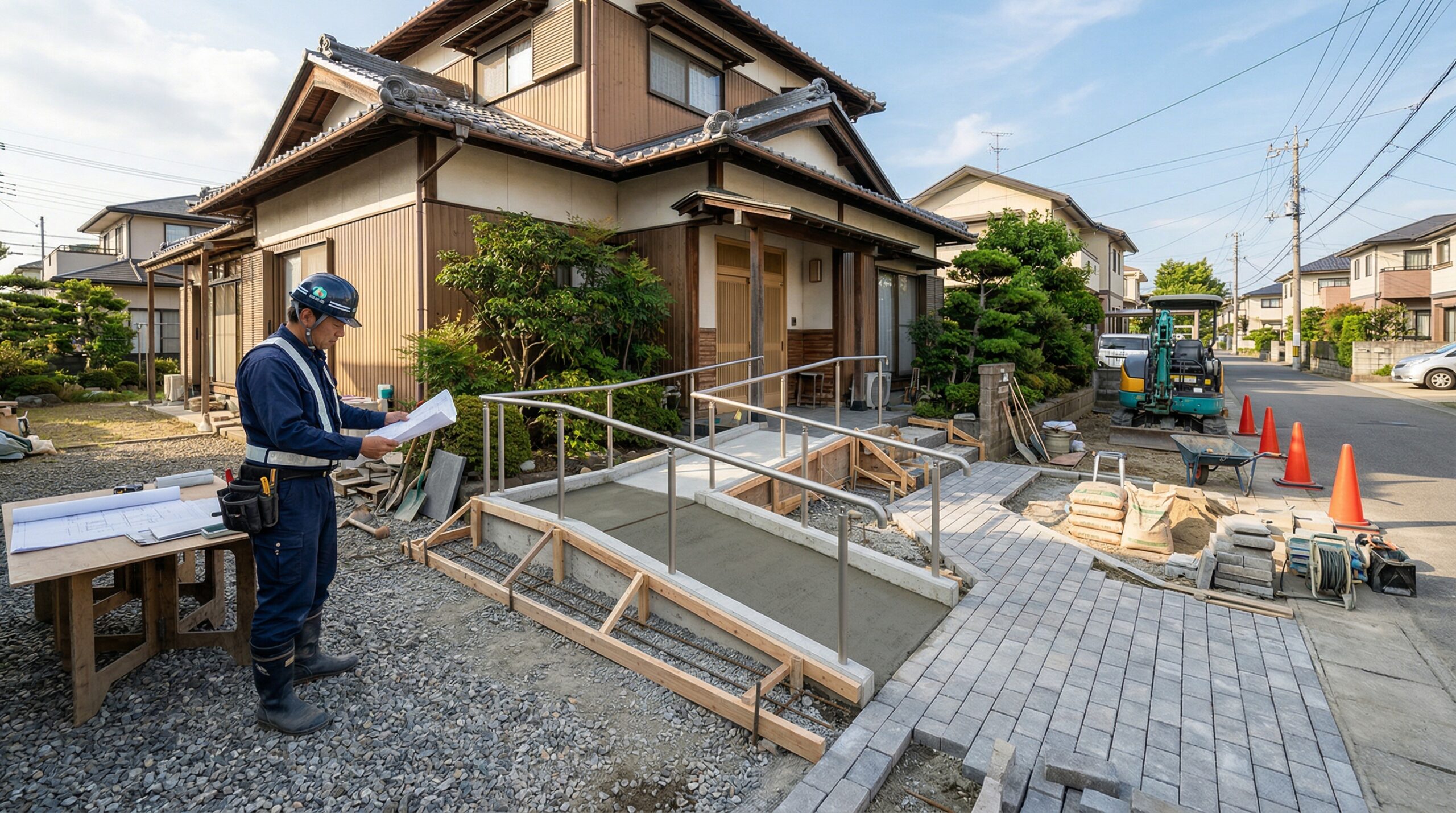 外構バリアフリー費用の基礎知識と工事の種類