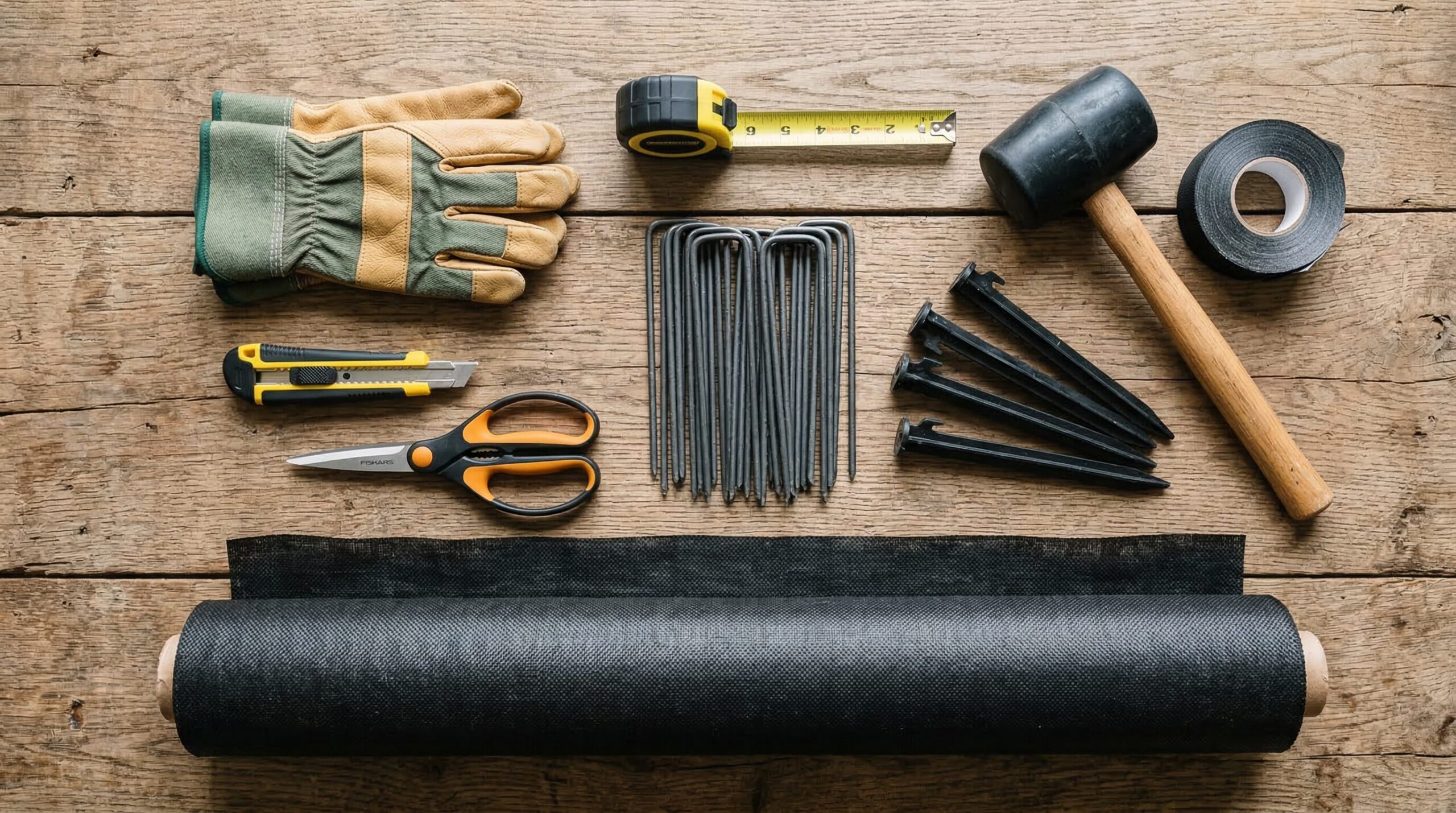 防草シートDIYに必要な道具と費用の目安