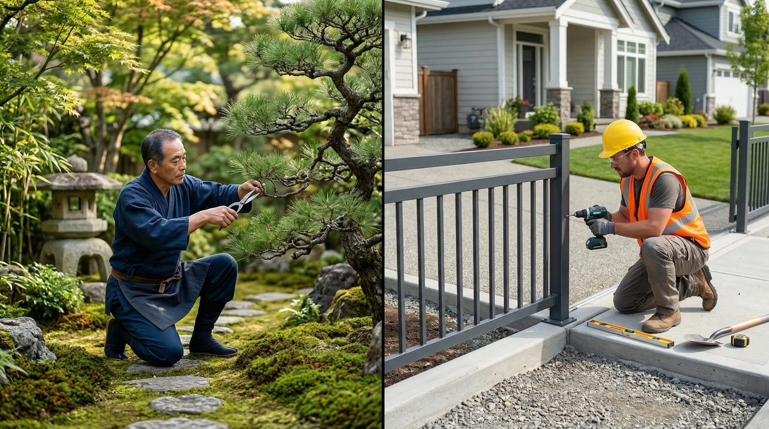 植木屋とエクステリア業者の違い