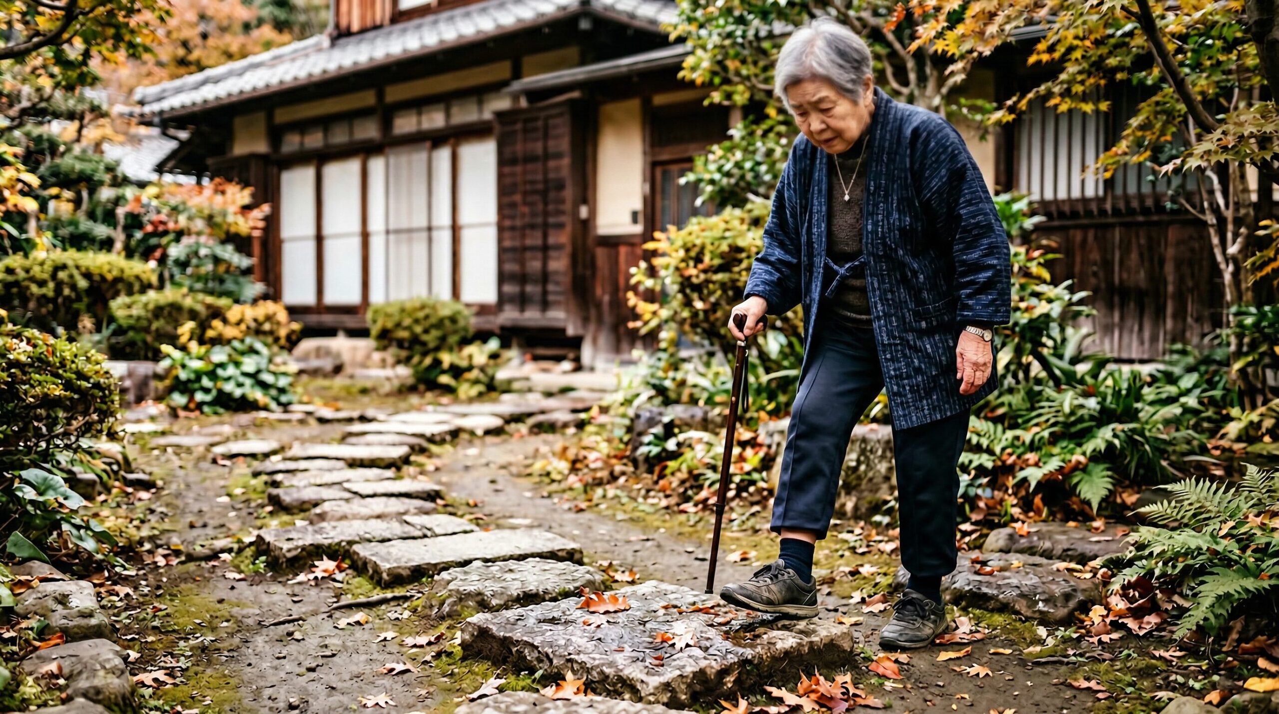 高齢者の転倒事故が屋外で起きやすい背景