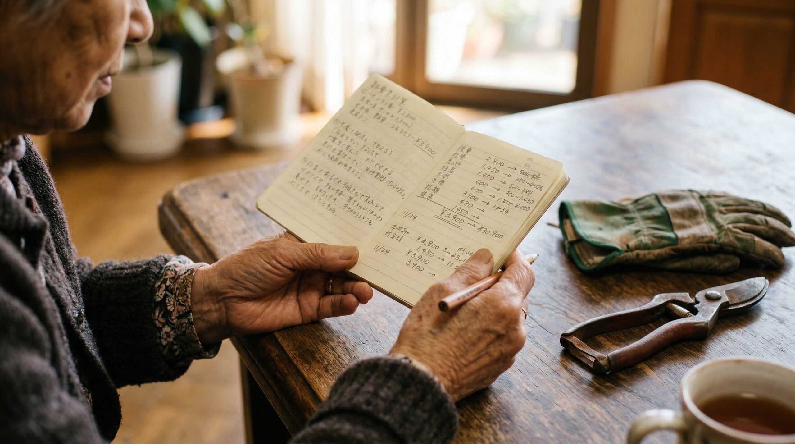 年金生活での庭管理にかかる年間費用を試算