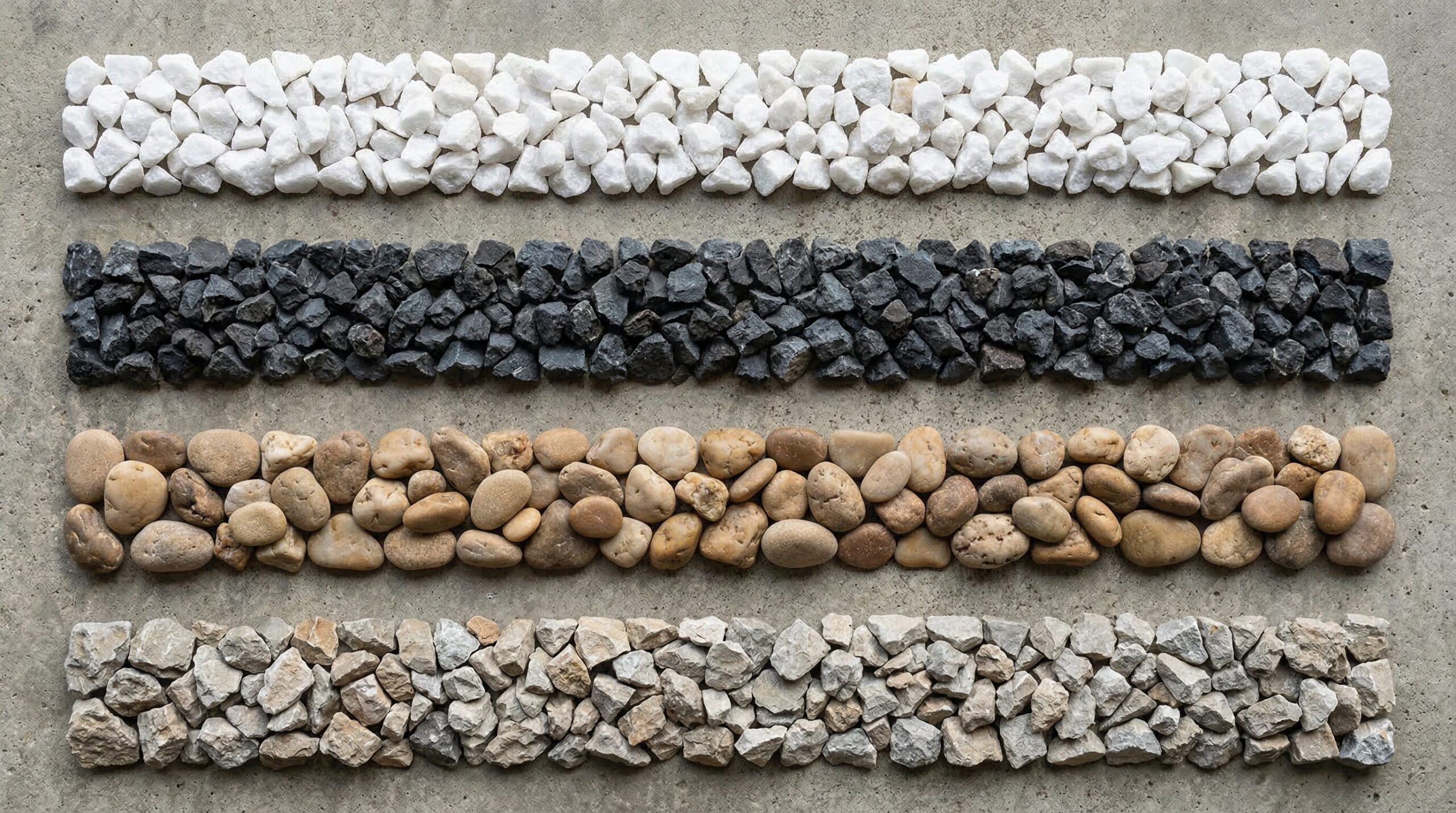 砂利の種類と庭じまい向きの選び方