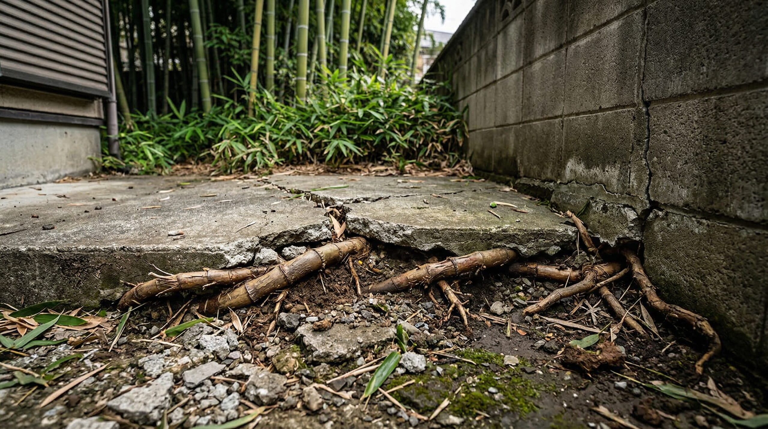 竹や笹の根が引き起こす隣地への損害