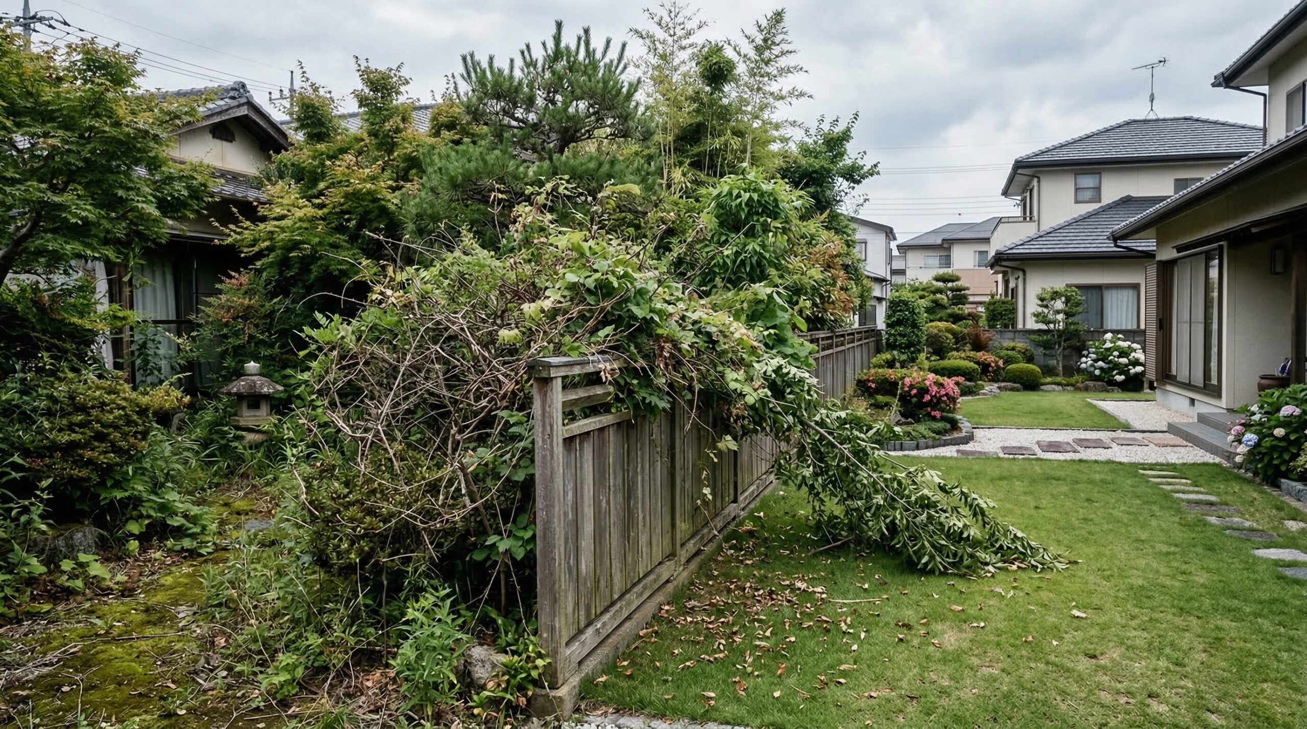 放置した庭が招く近隣トラブルと法的問題