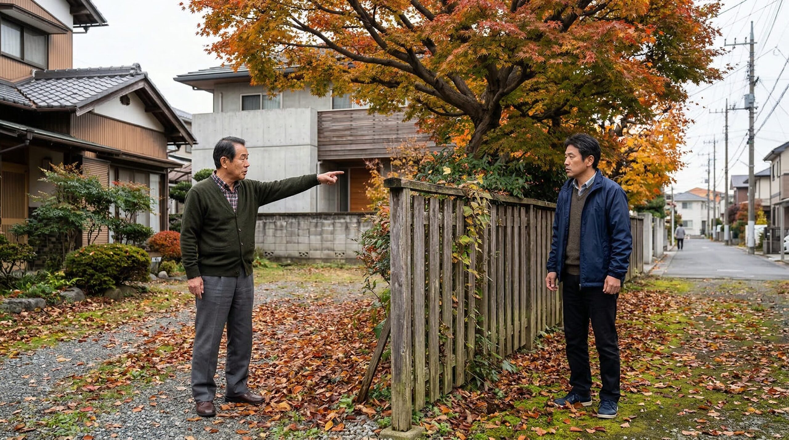 庭木の落ち葉による近隣トラブルの実態