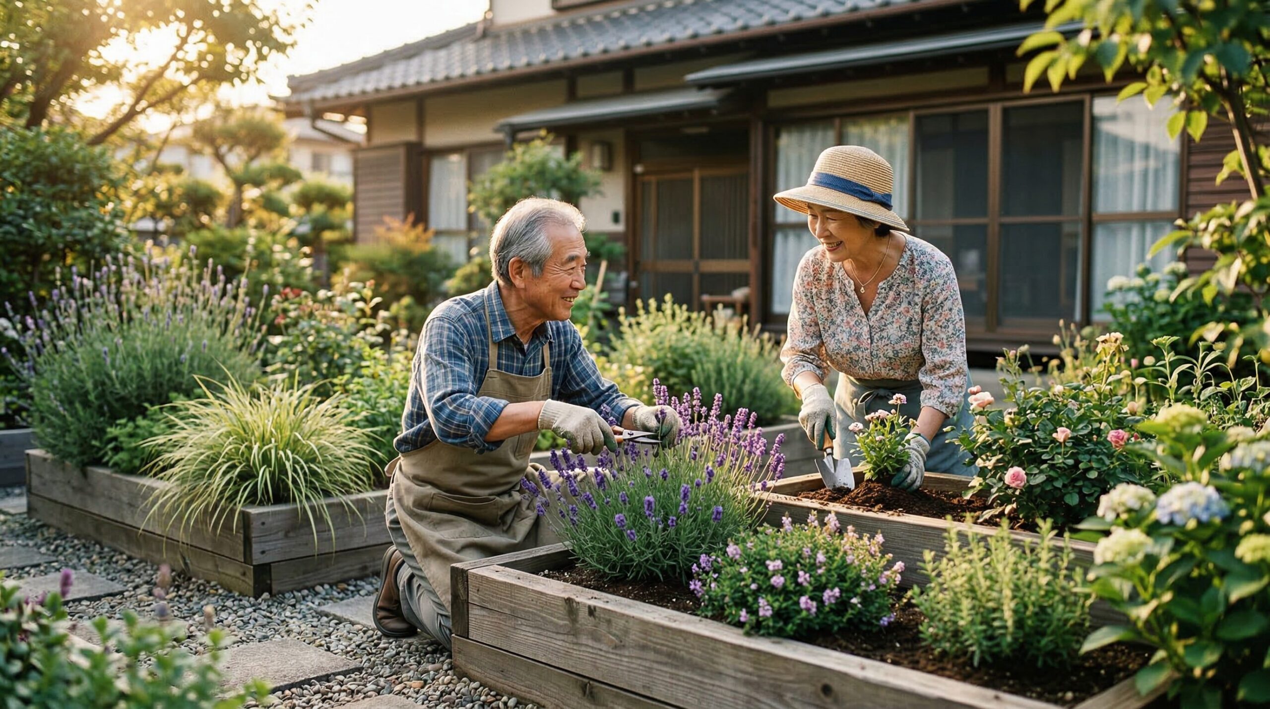 老後の庭づくりを見据えた植物の選び方
