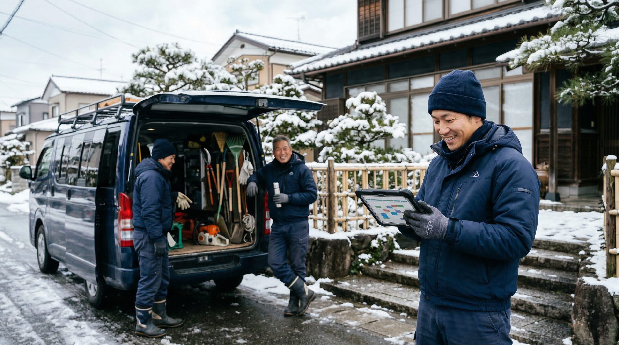 業者の閑散期で予約が取りやすい冬