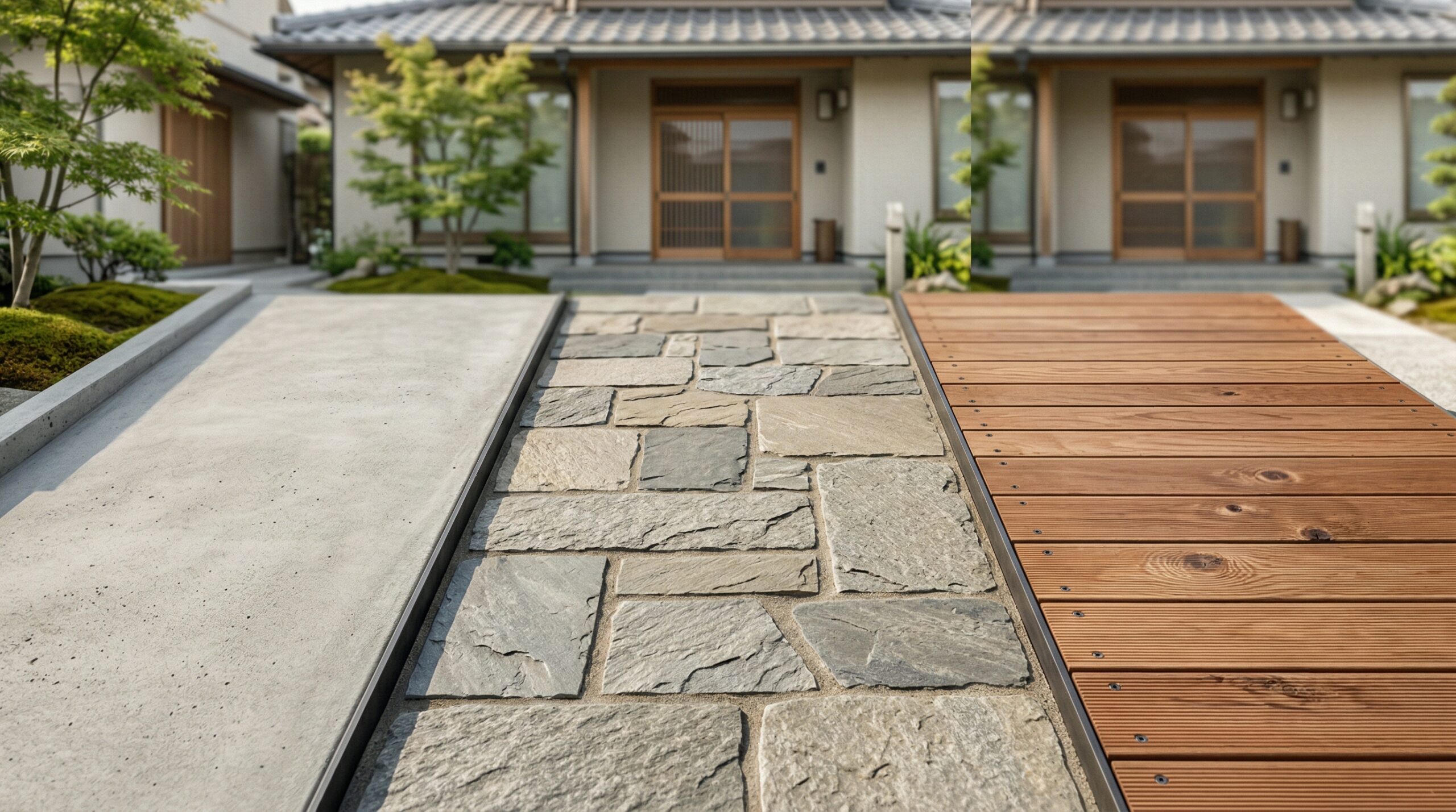 スロープ外構費用の相場と素材別の違い