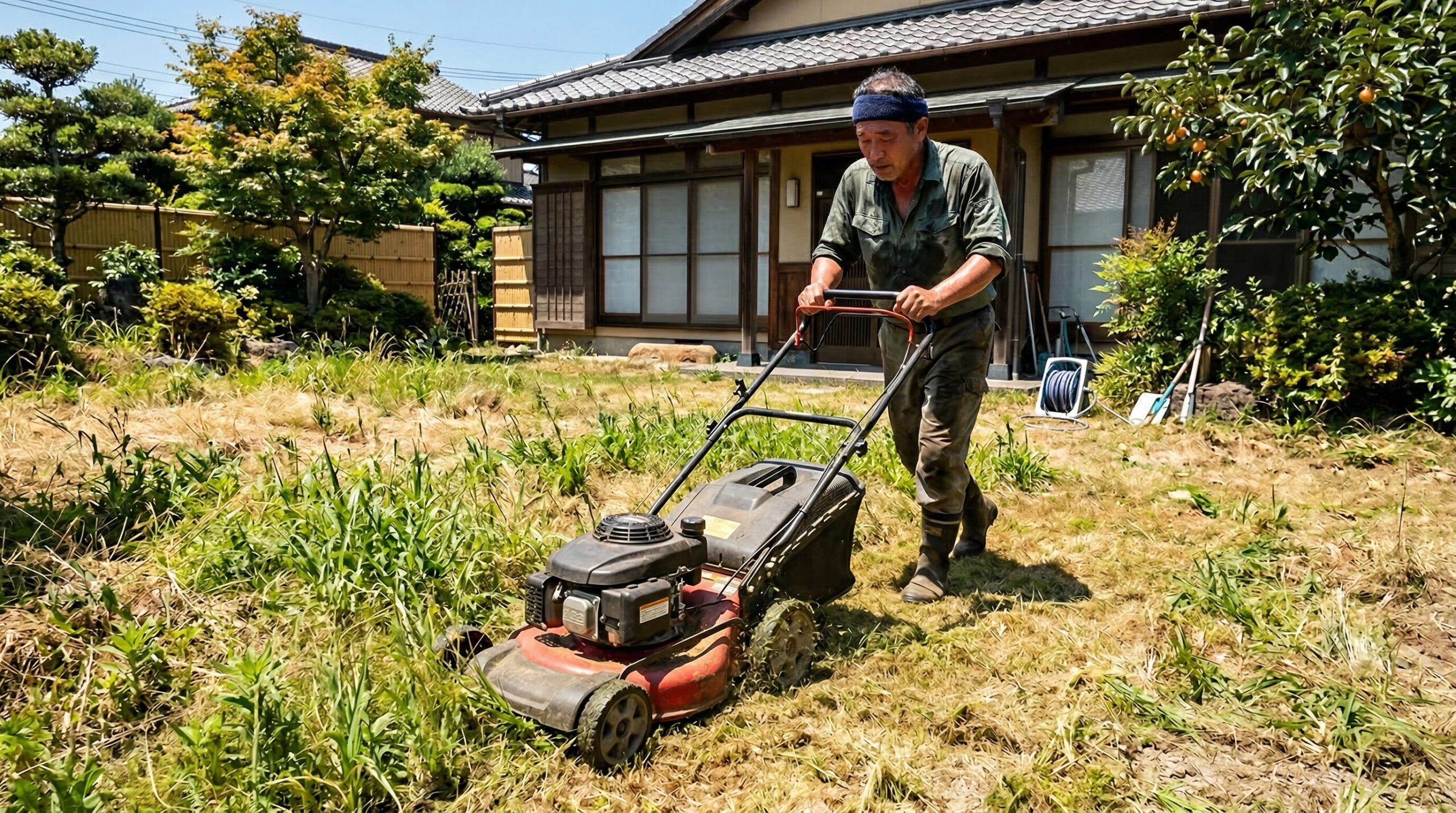 芝生の手入れが大変な理由と年間の作業負担