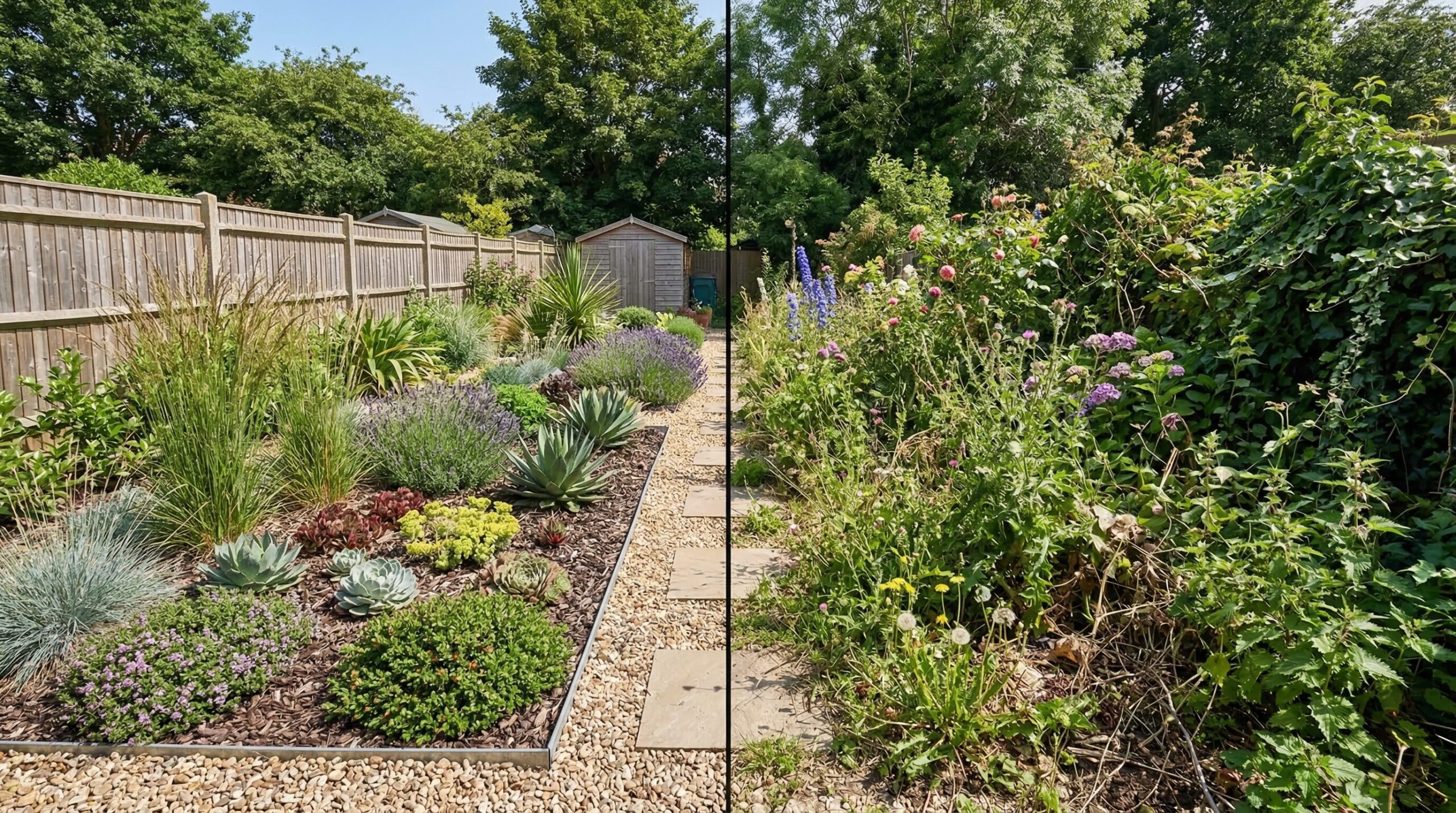 手入れのいらない庭に向く植物・向かない植物