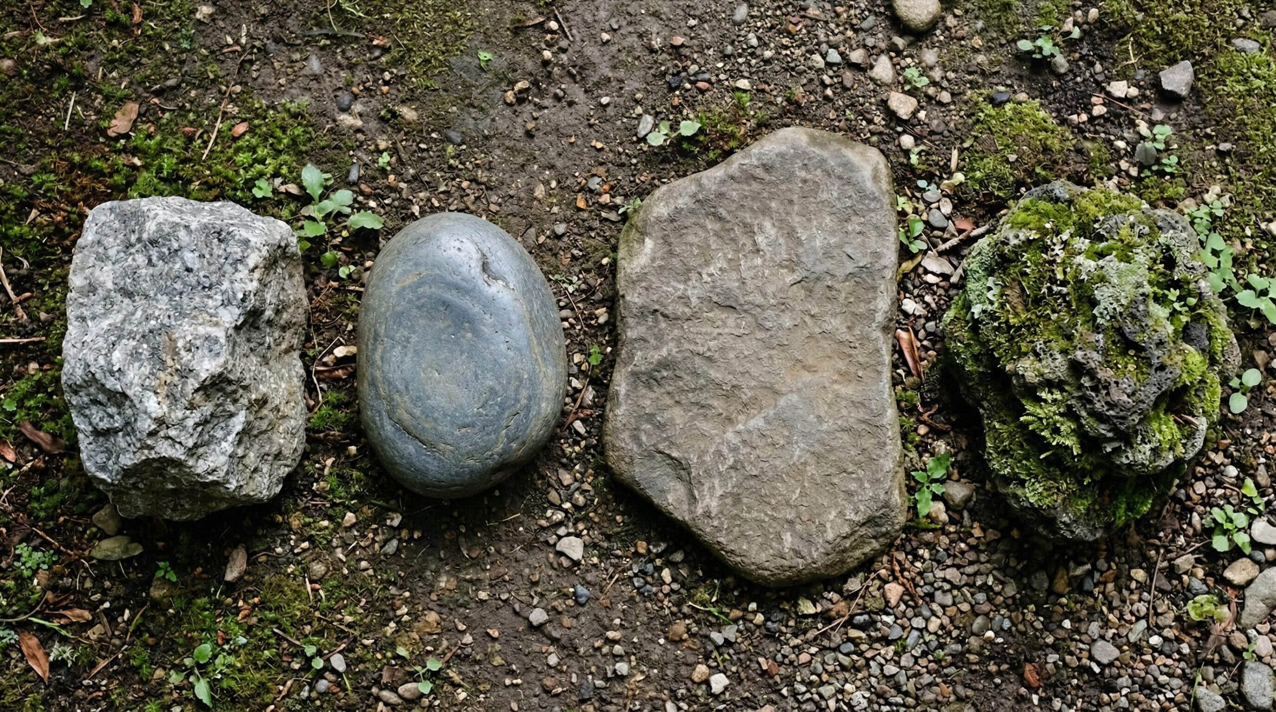 庭石の種類ごとの重量と撤去難易度