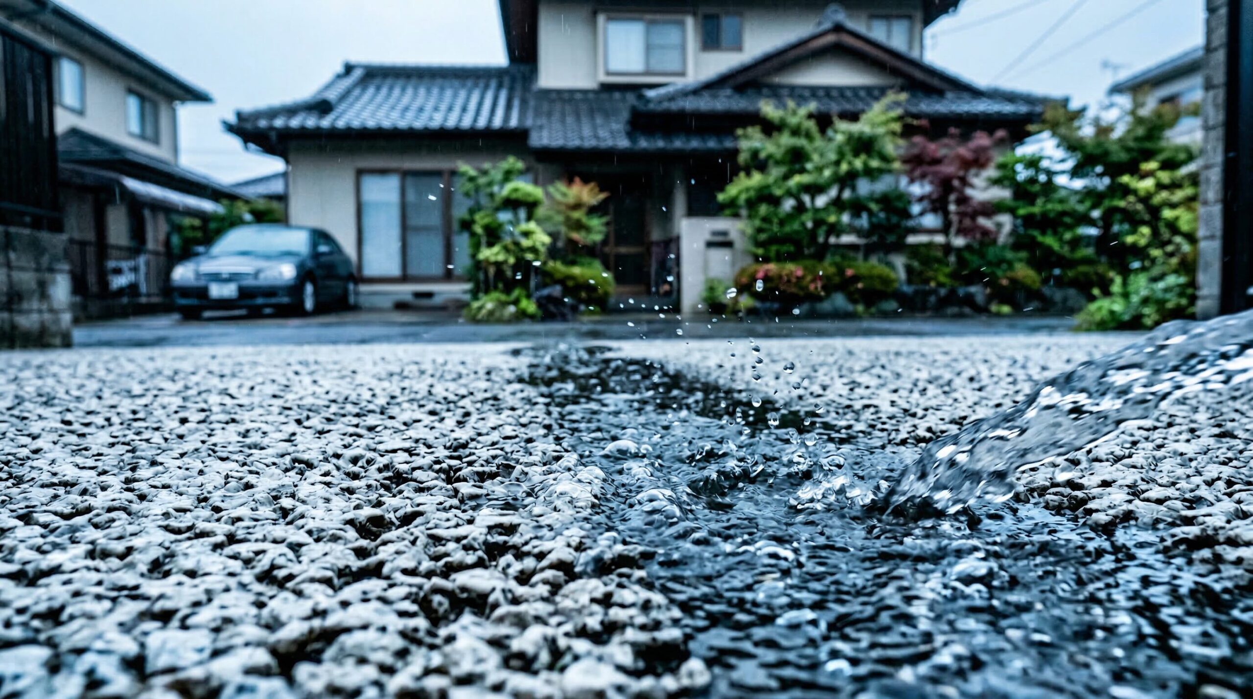 透水性コンクリートの排水性能と費用