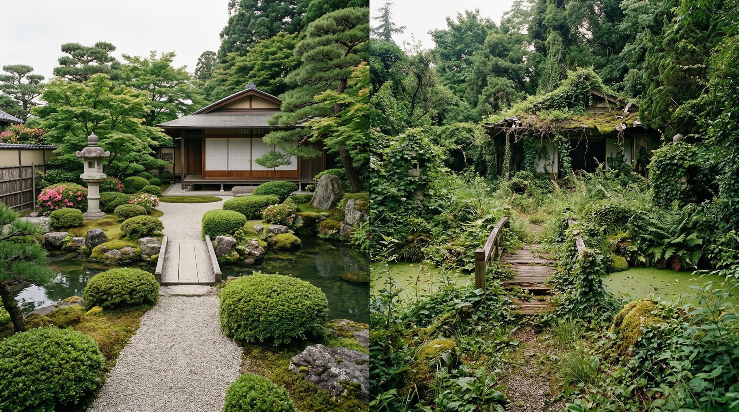 放置年数ごとに庭はどう変化するか