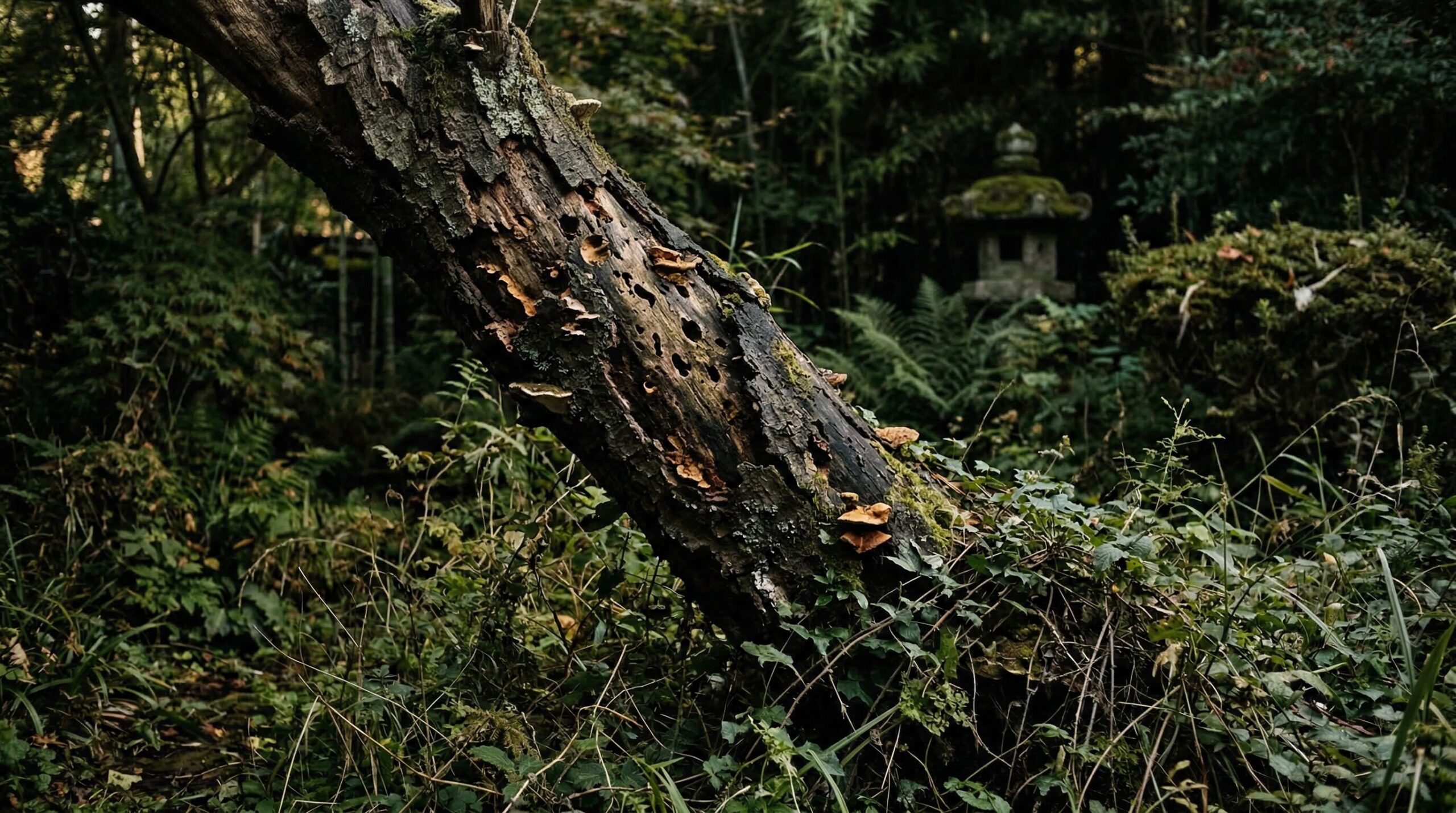 実家の庭の雑草が生む害虫・倒木の危険性