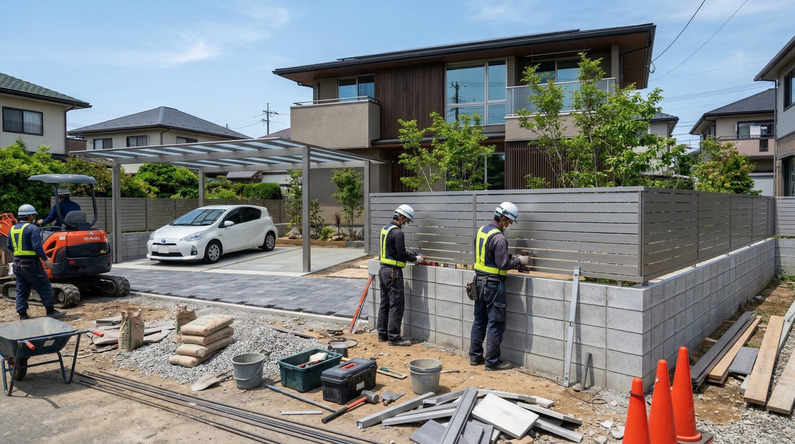 外構業者が得意とする工事の種類