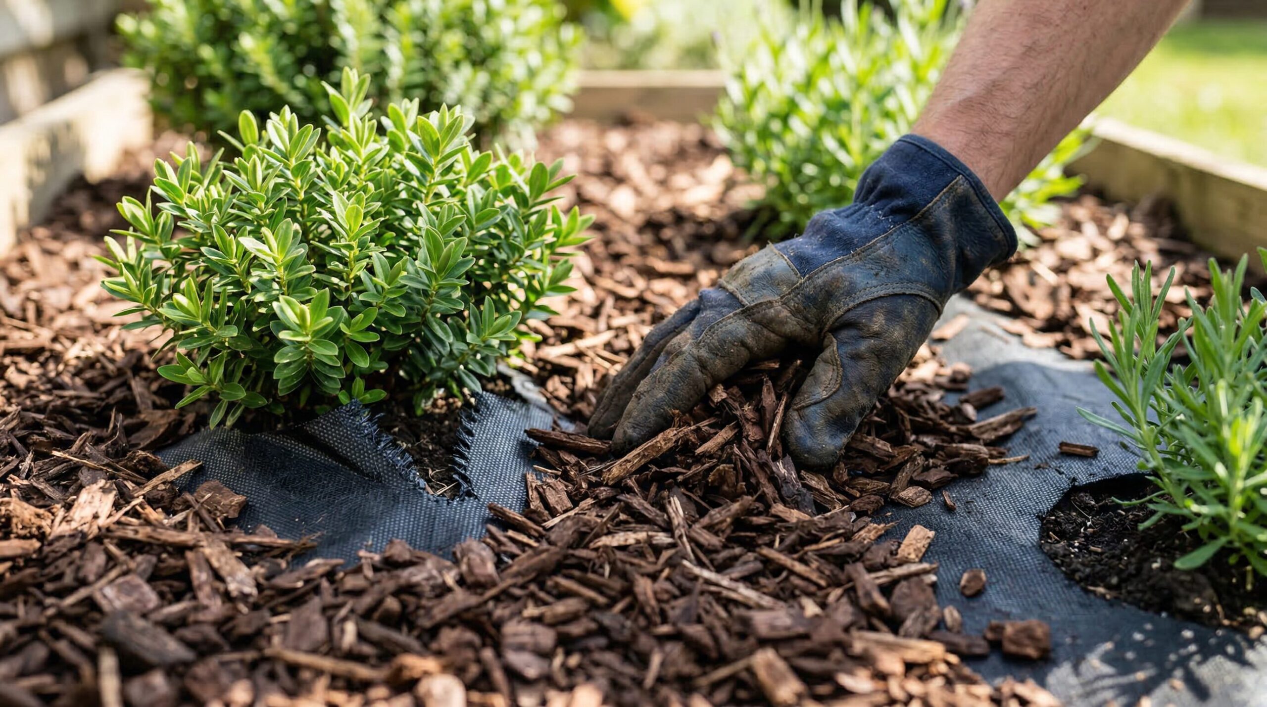 雑草対策を仕組みで解決するマルチングと防草シート