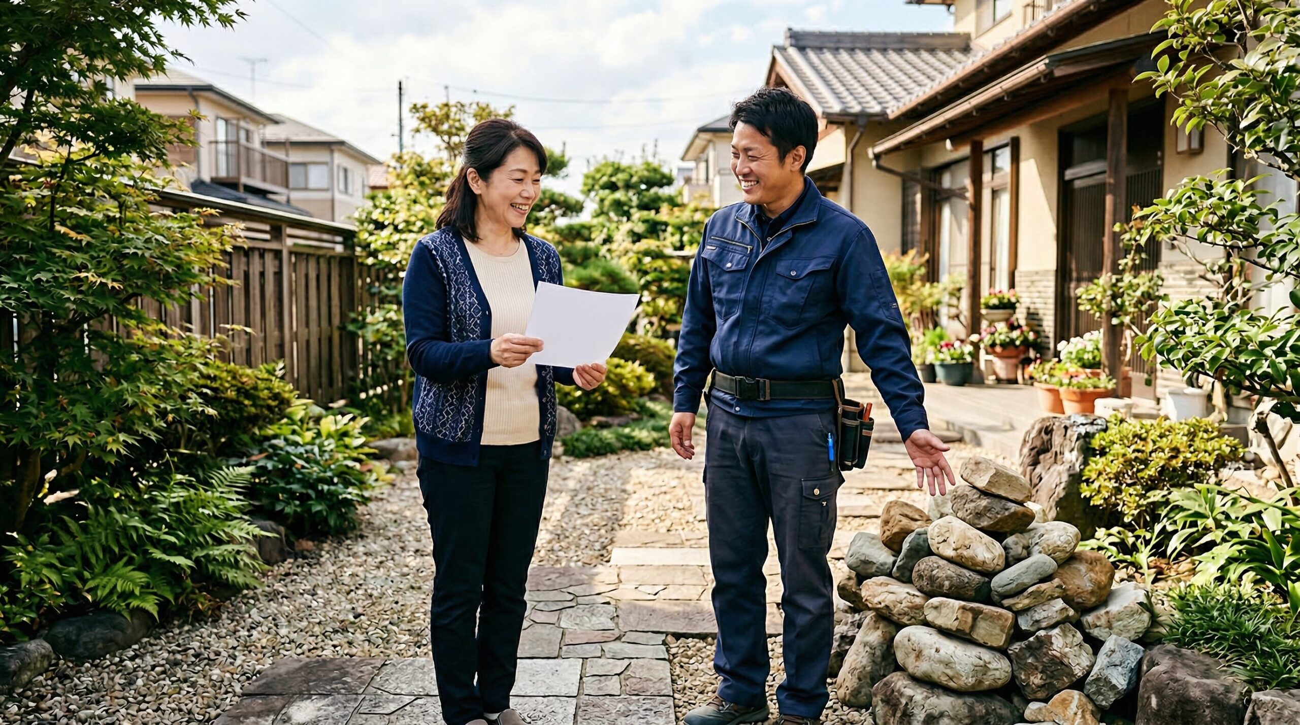 庭石撤去処分費用を安く抑える3つのコツ