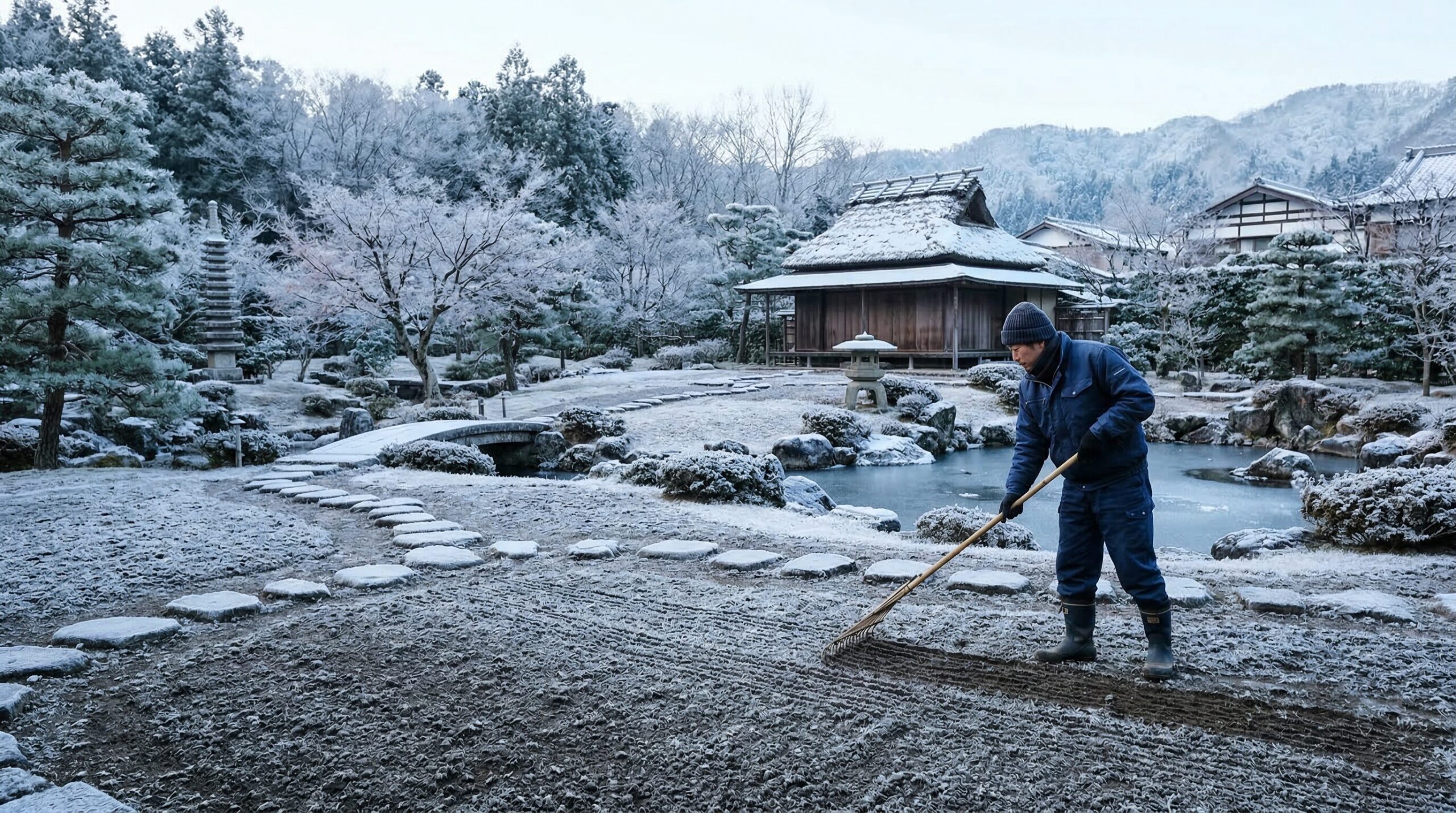 雑草や害虫が少ない冬の作業環境