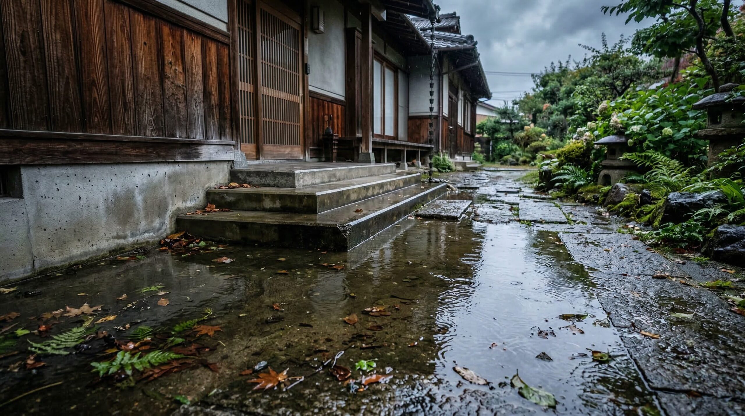 外構失敗事例に多い排水設計のミス