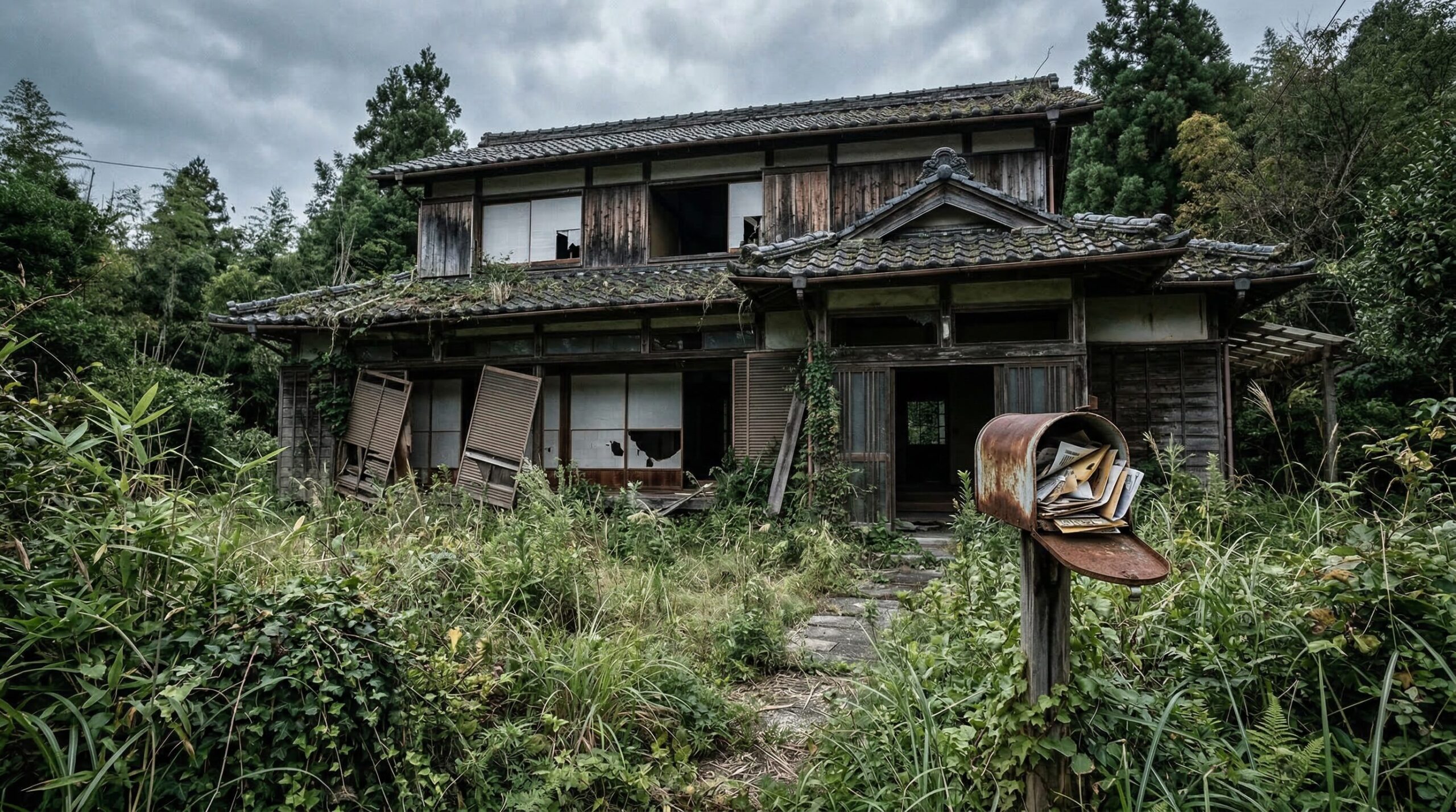 空き家の荒れた庭に潜む固定資産税6倍リスク