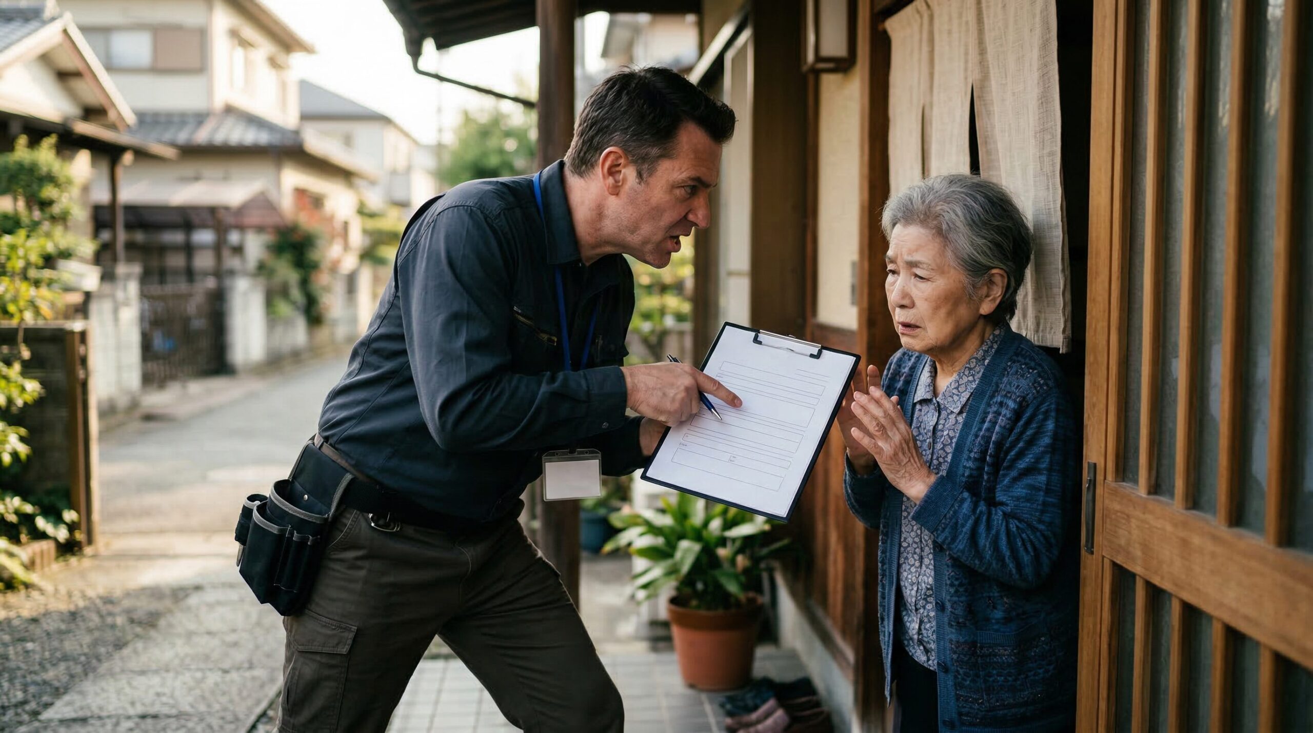庭リフォームの悪徳業者による強引契約