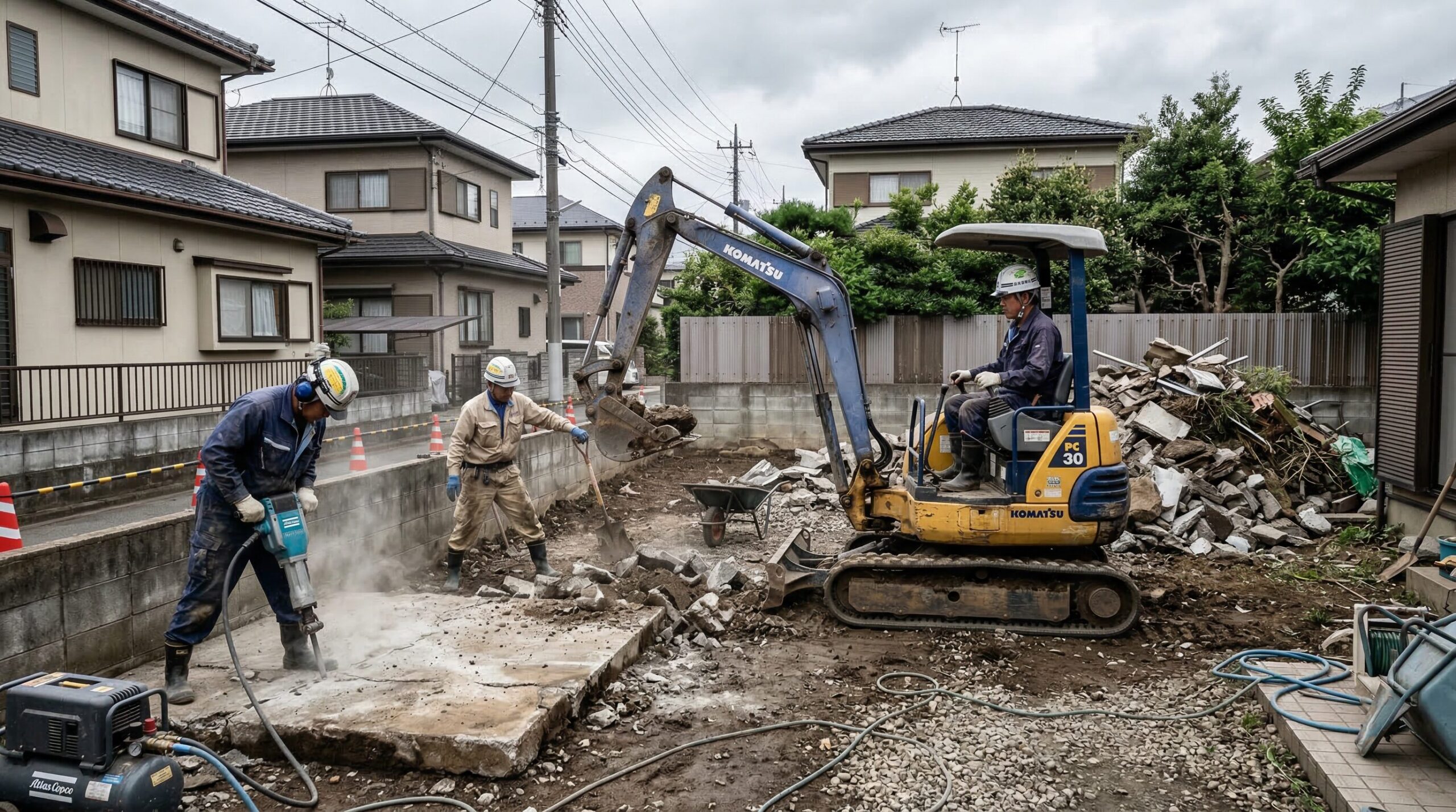 既存構造物の撤去費用と内訳