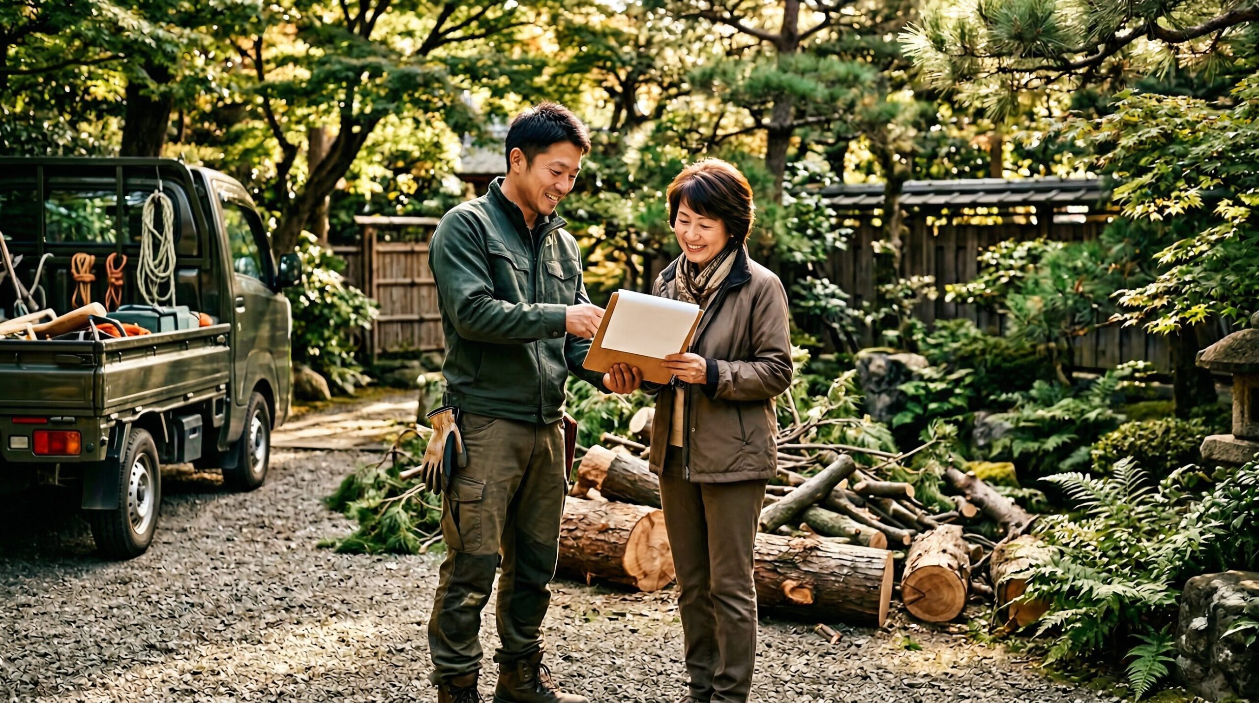 庭じまいで木を切る際の費用と処分の進め方