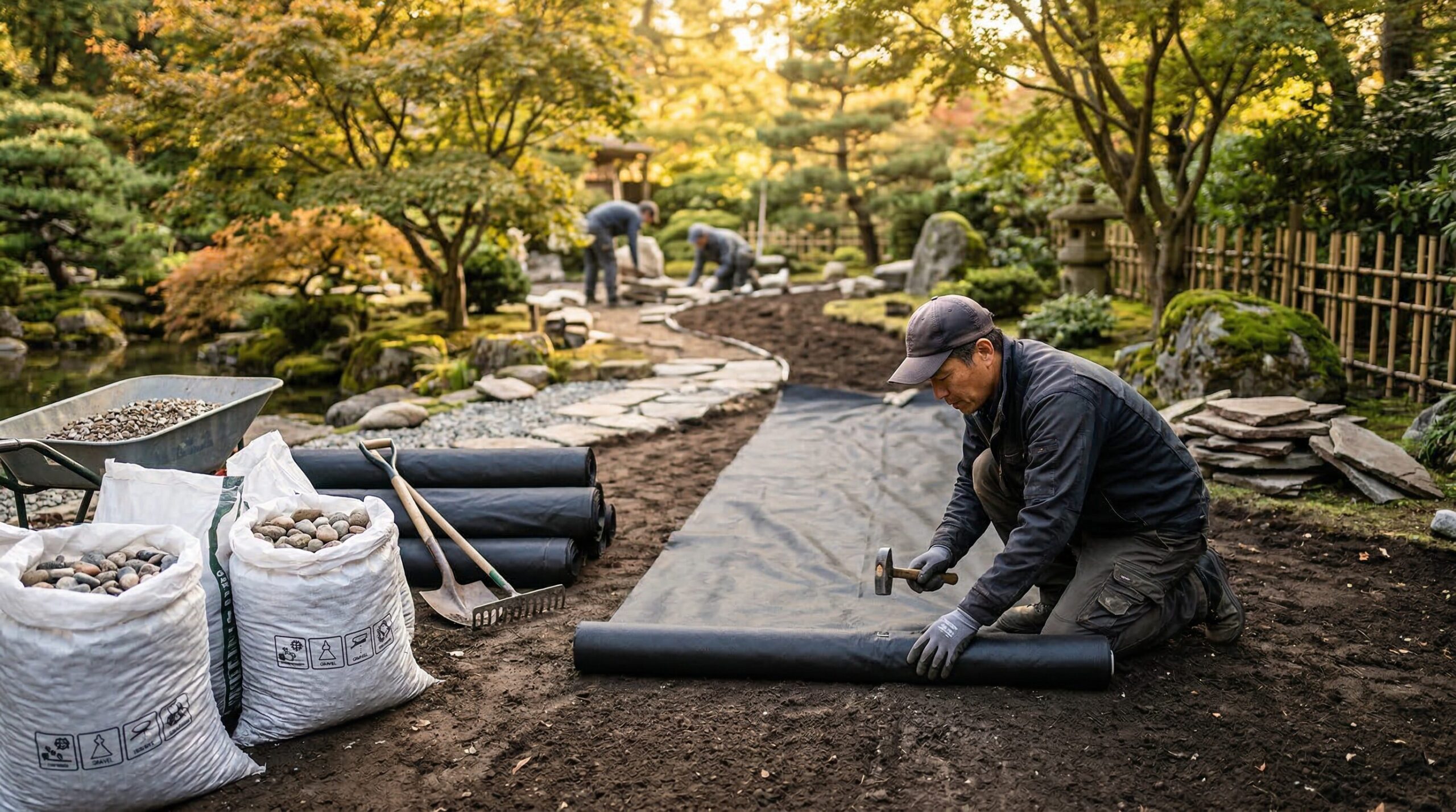 庭じまいの雑草対策に使う素材と施工の選び方