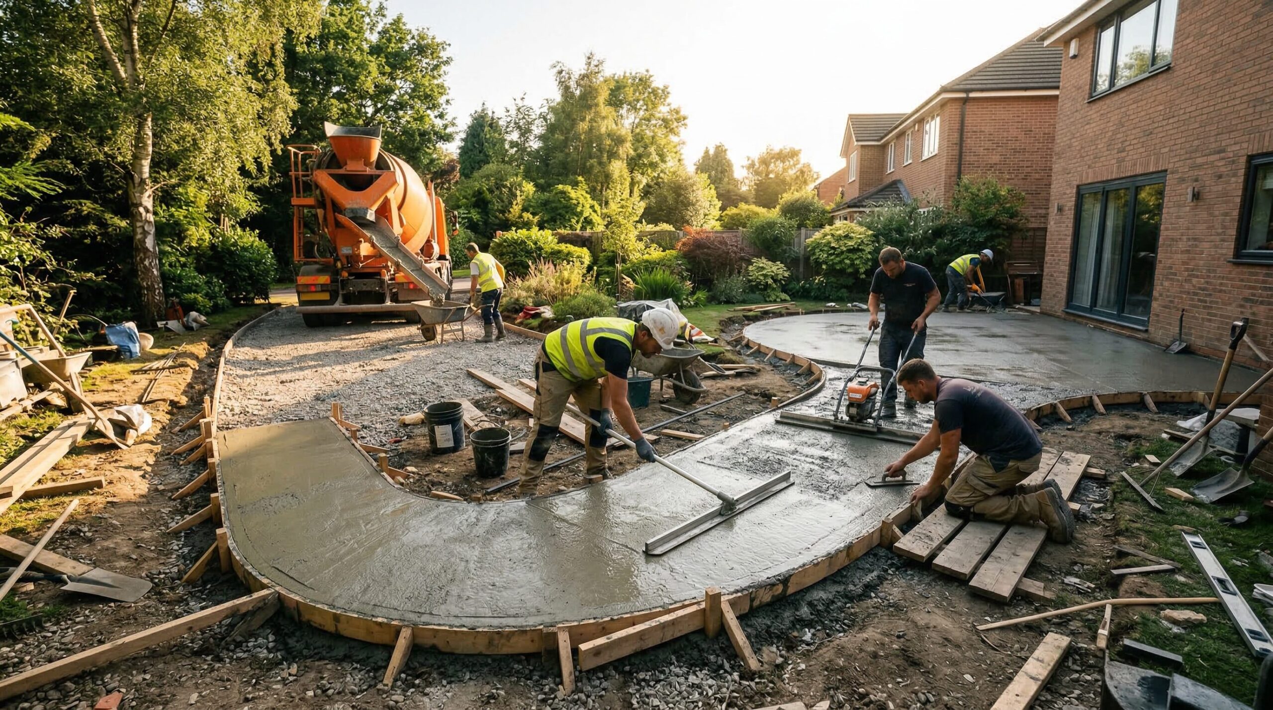 庭じまいのコンクリート施工で知っておくべき実務知識