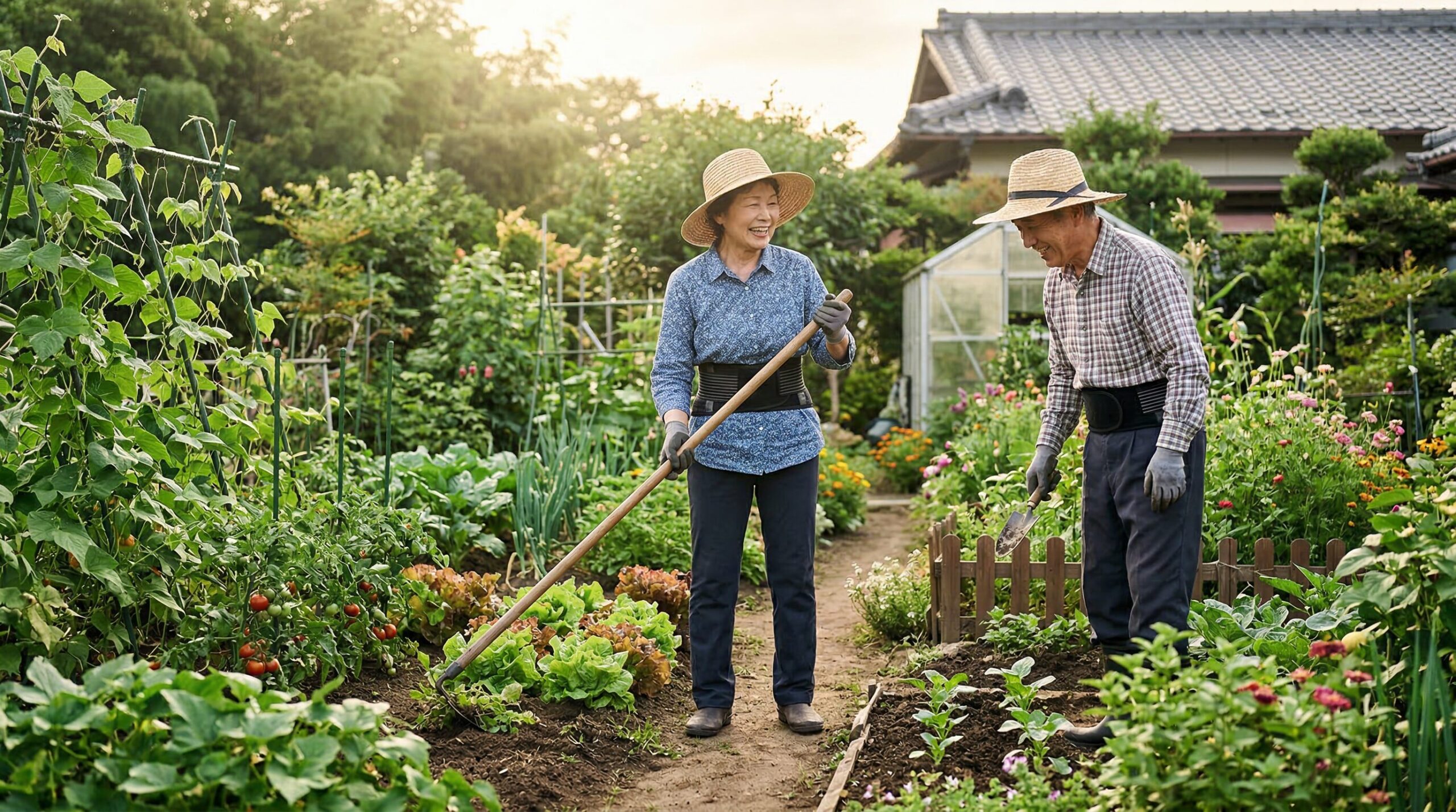 高齢者の草むしりによる腰痛を防ぐ対策