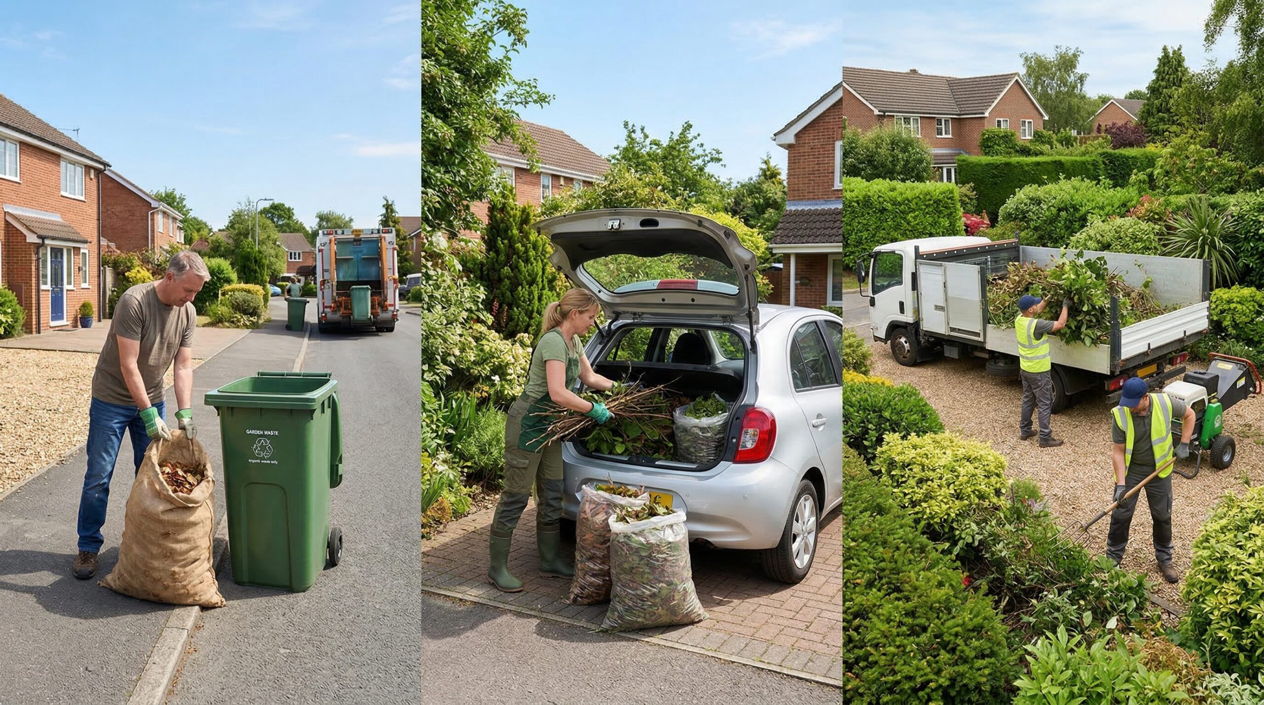 庭の不用品を処分する方法と費用の比較