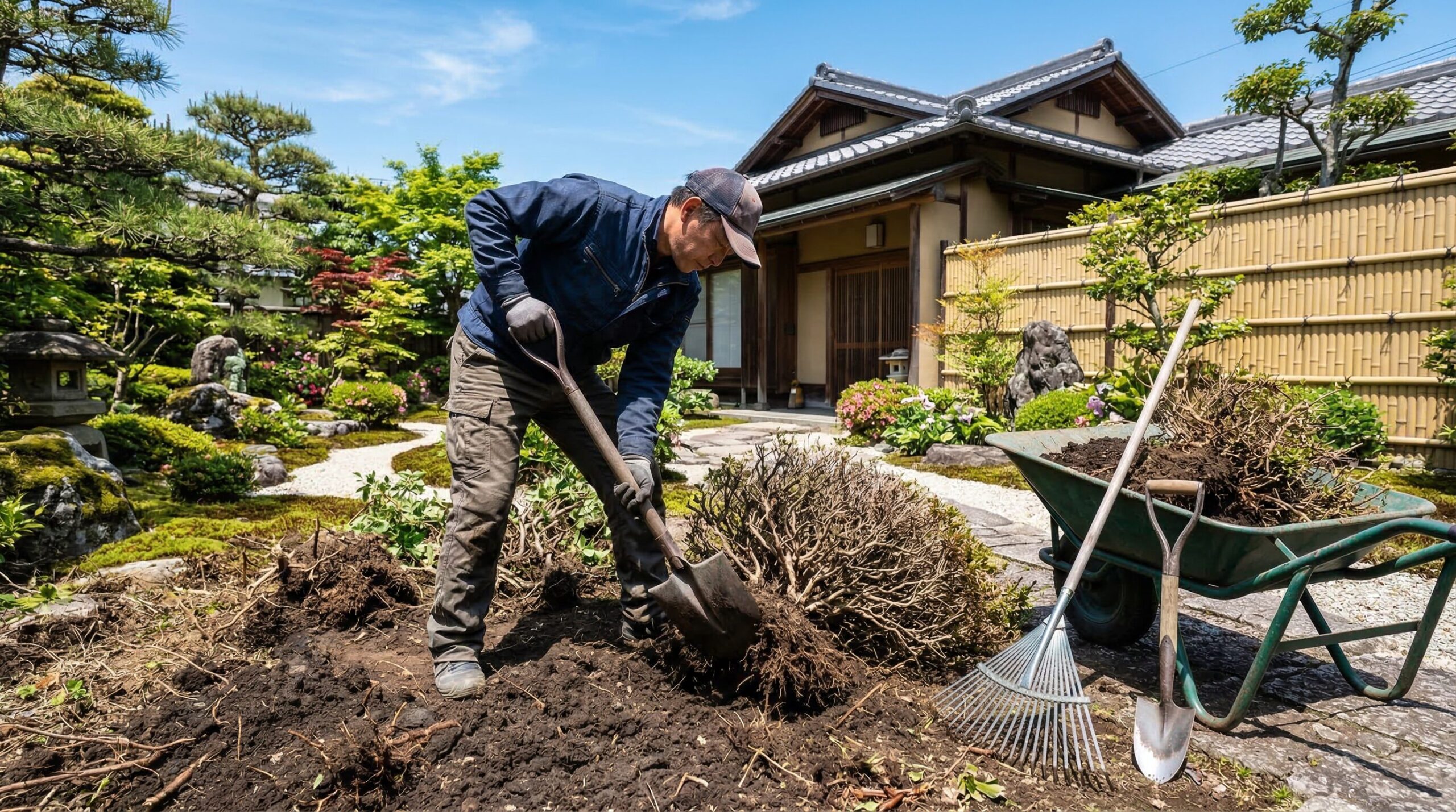 植栽撤去と整地が成功の鍵になる