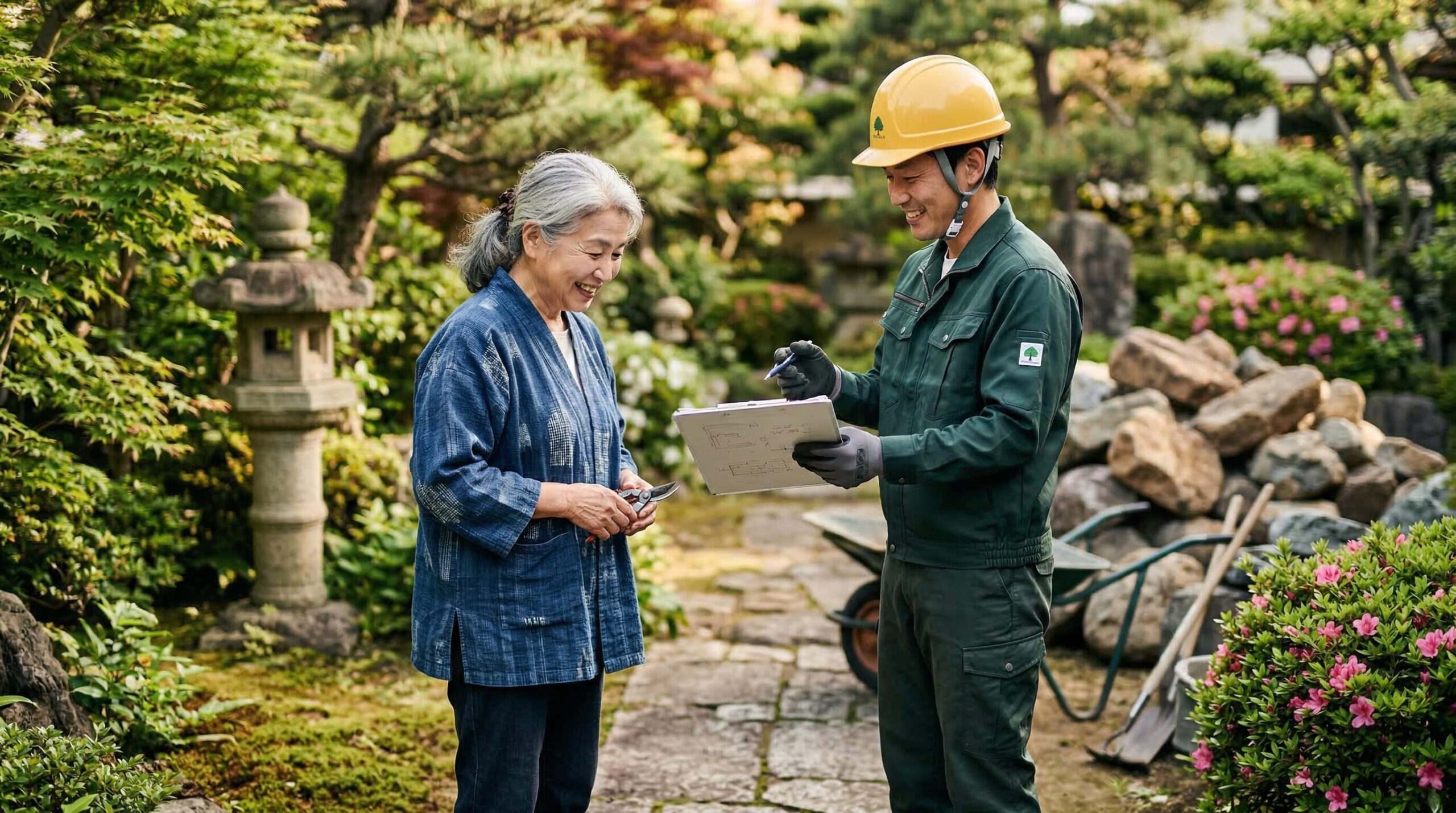 造園業者に庭石撤去を依頼する場合の費用目安