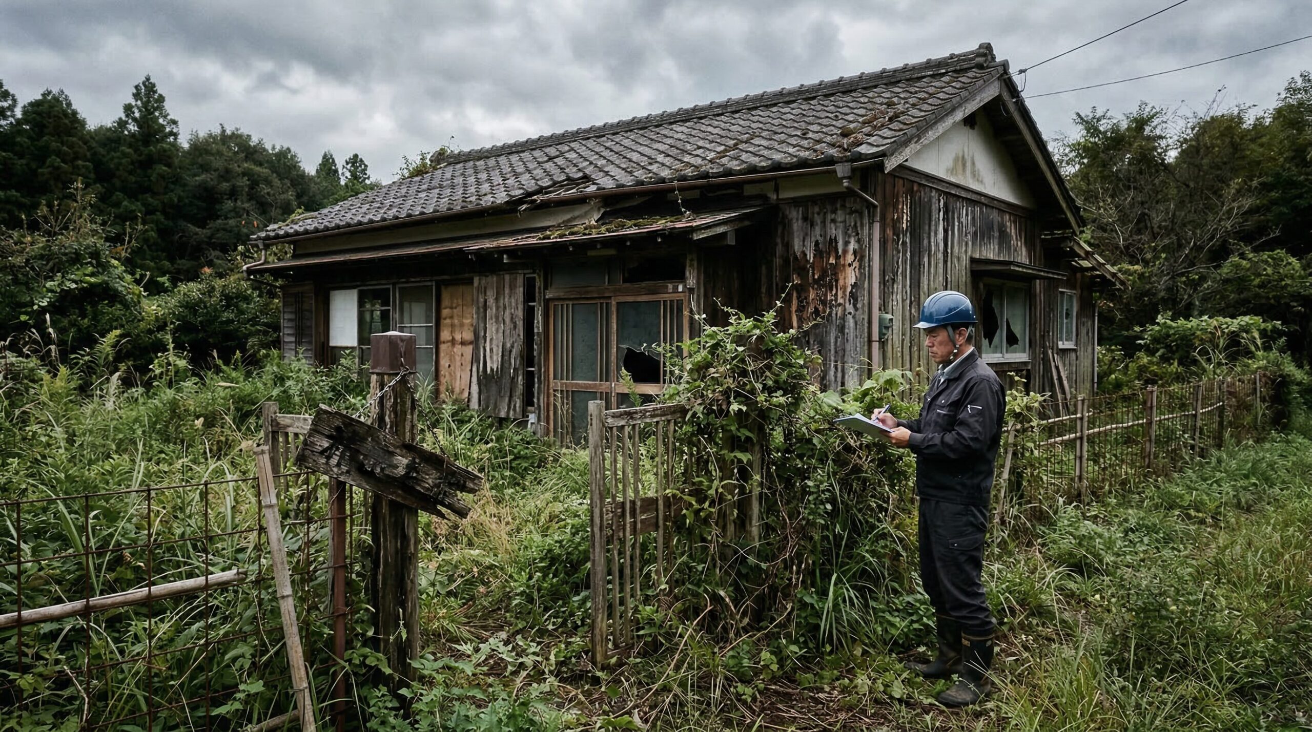 空き家の特定空き家への認定と庭の管理状態