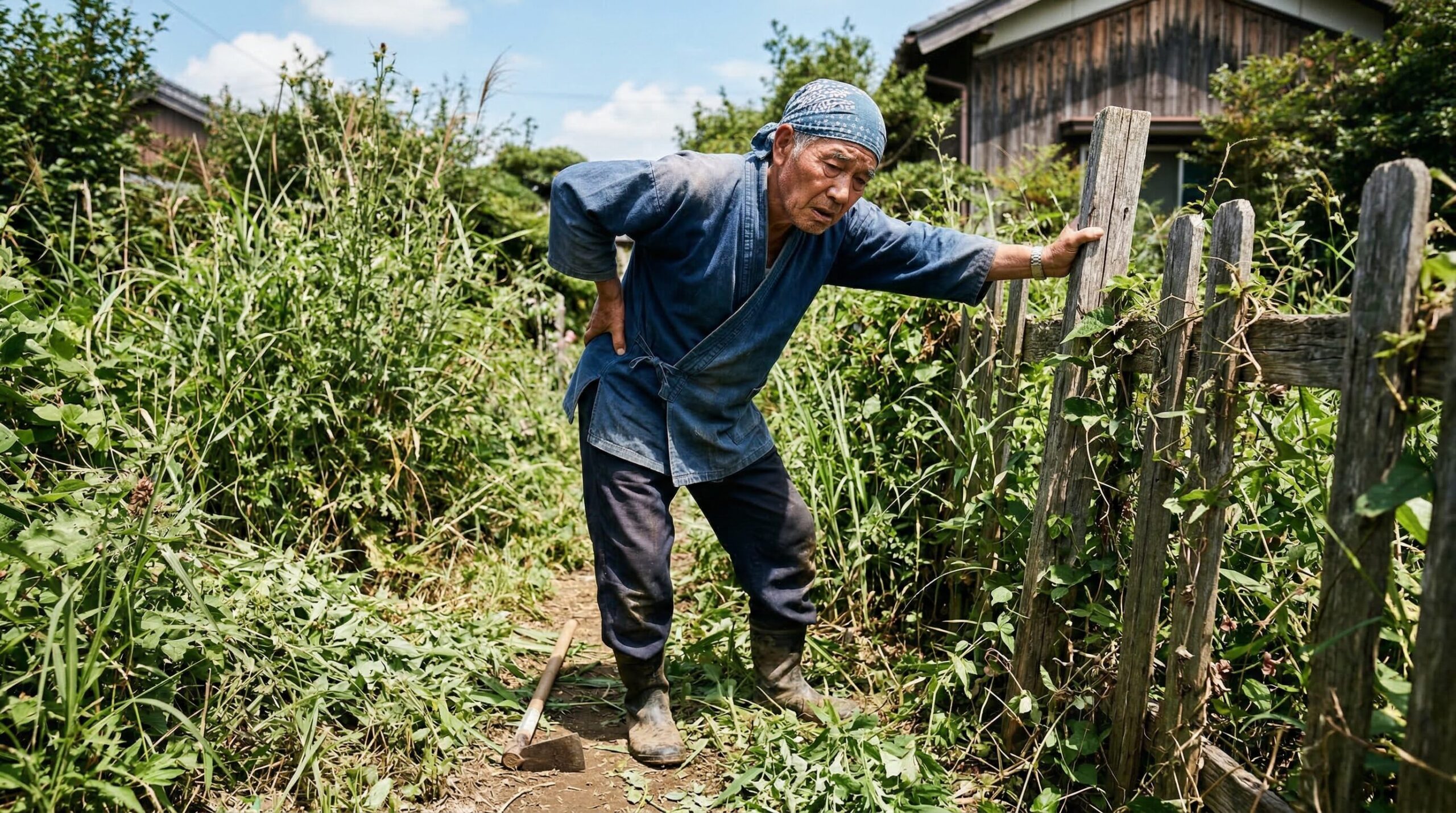 雑草と体力の限界を感じたときの危険サイン