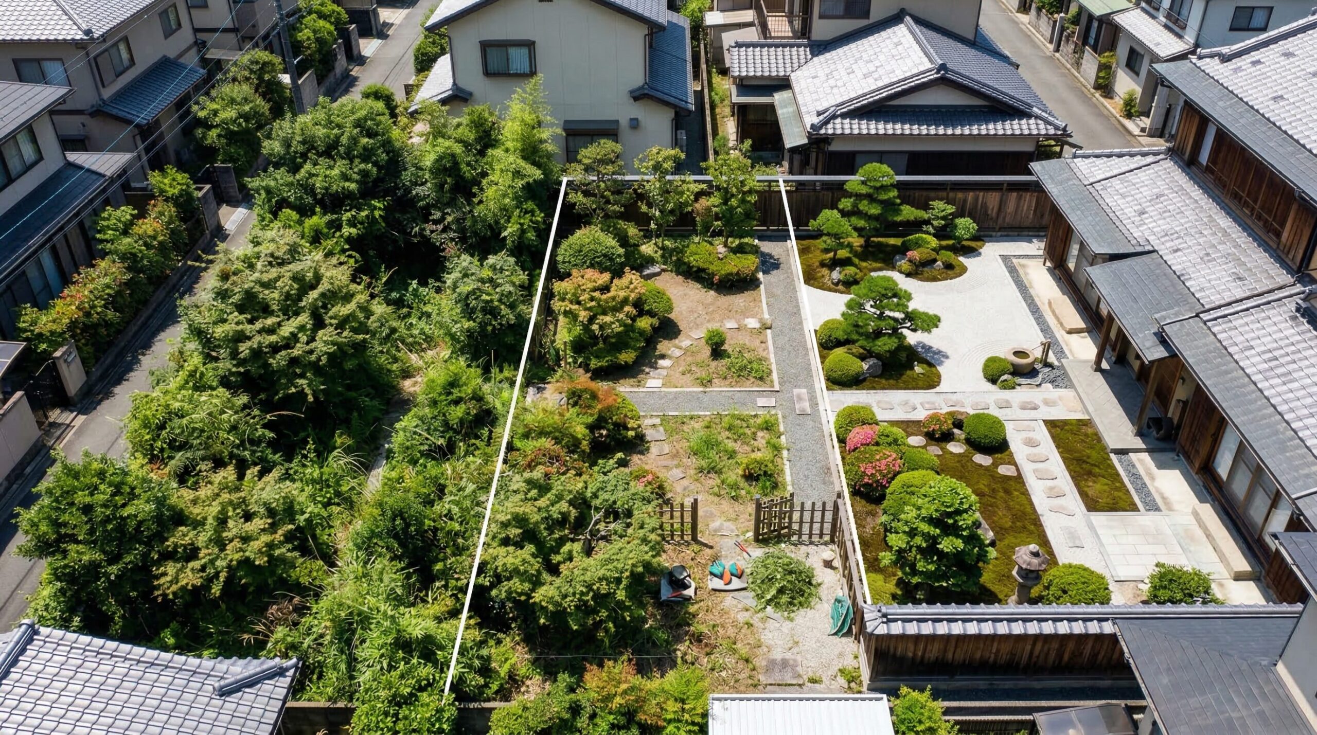 実家の庭をどうするか3ゾーンで現状を把握する