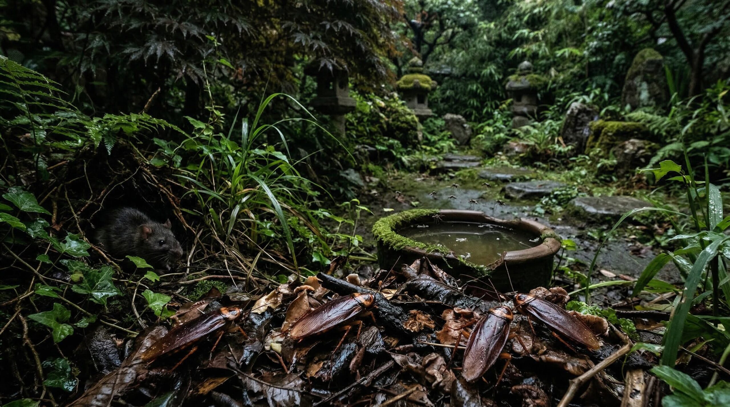 害虫・害獣が繁殖する庭の放置問題