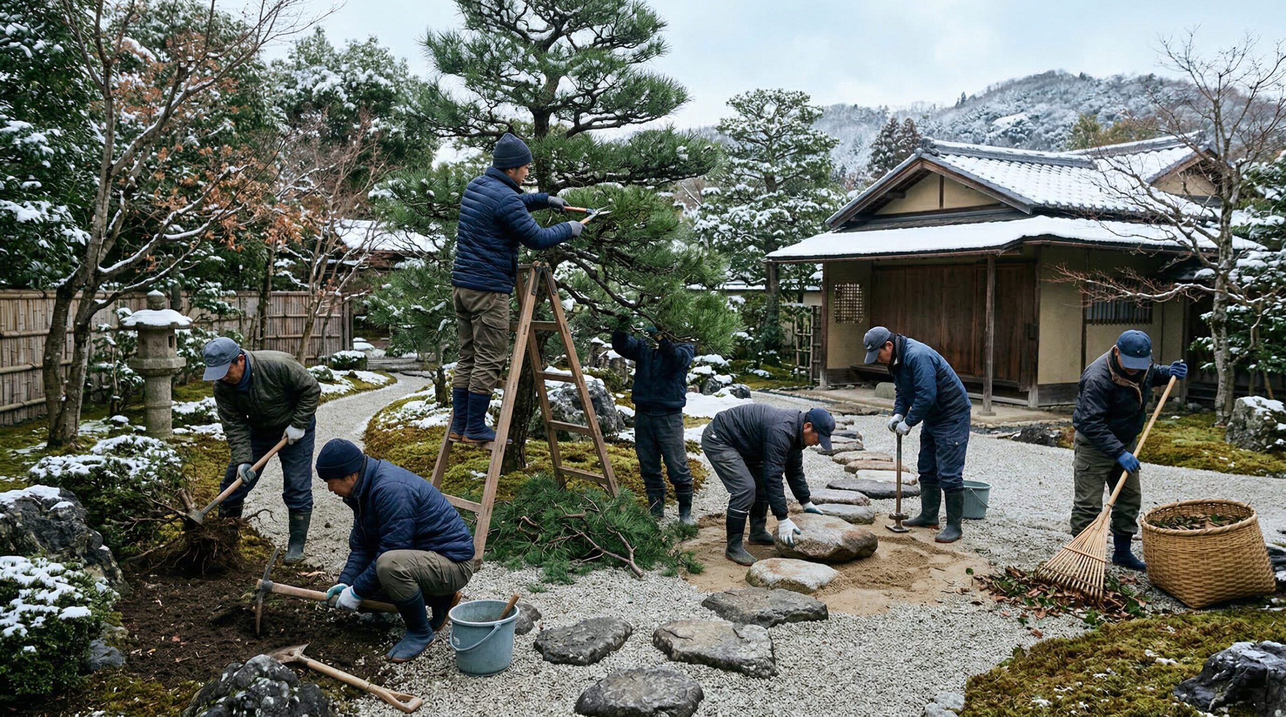 冬の庭工事で実施できる主な作業内容