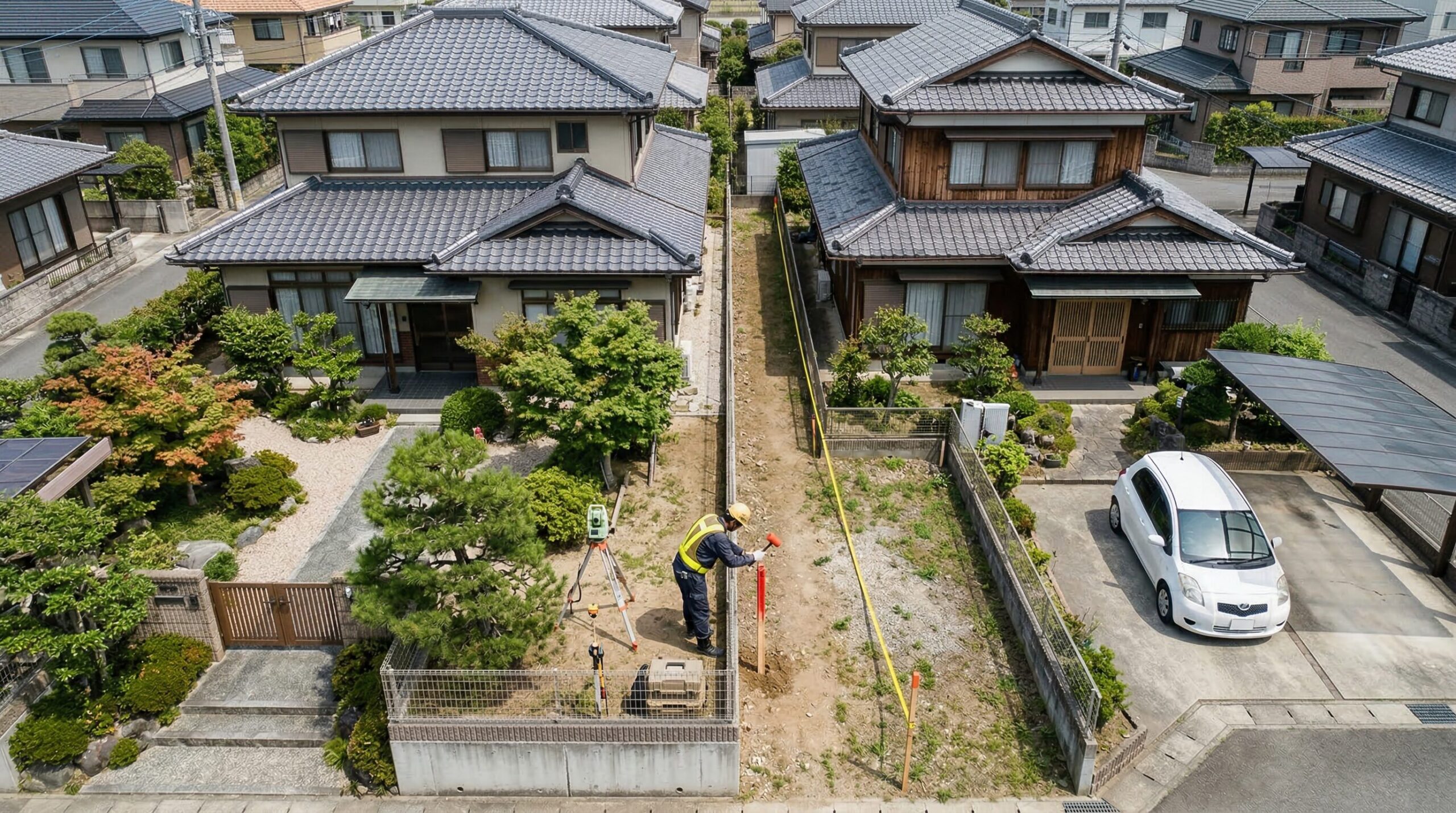 境界線越境トラブルを防ぐ着工前の確認