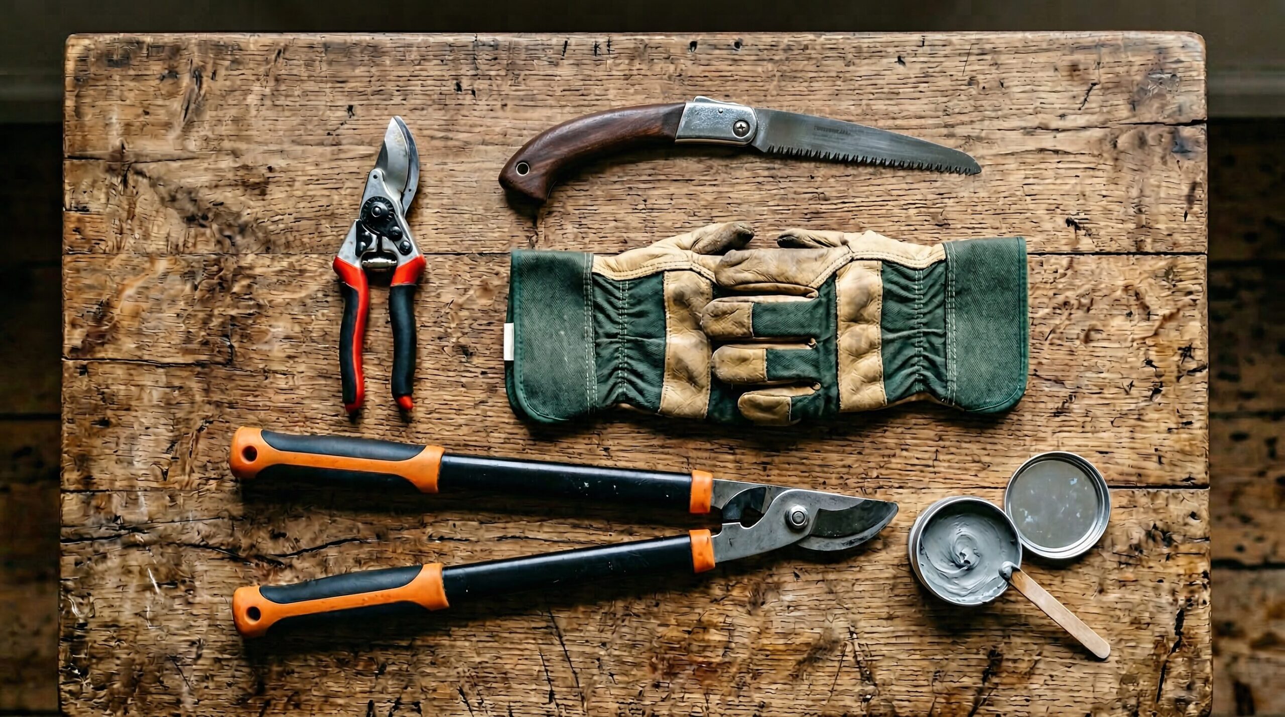 剪定に必要な道具と切り口の処理方法