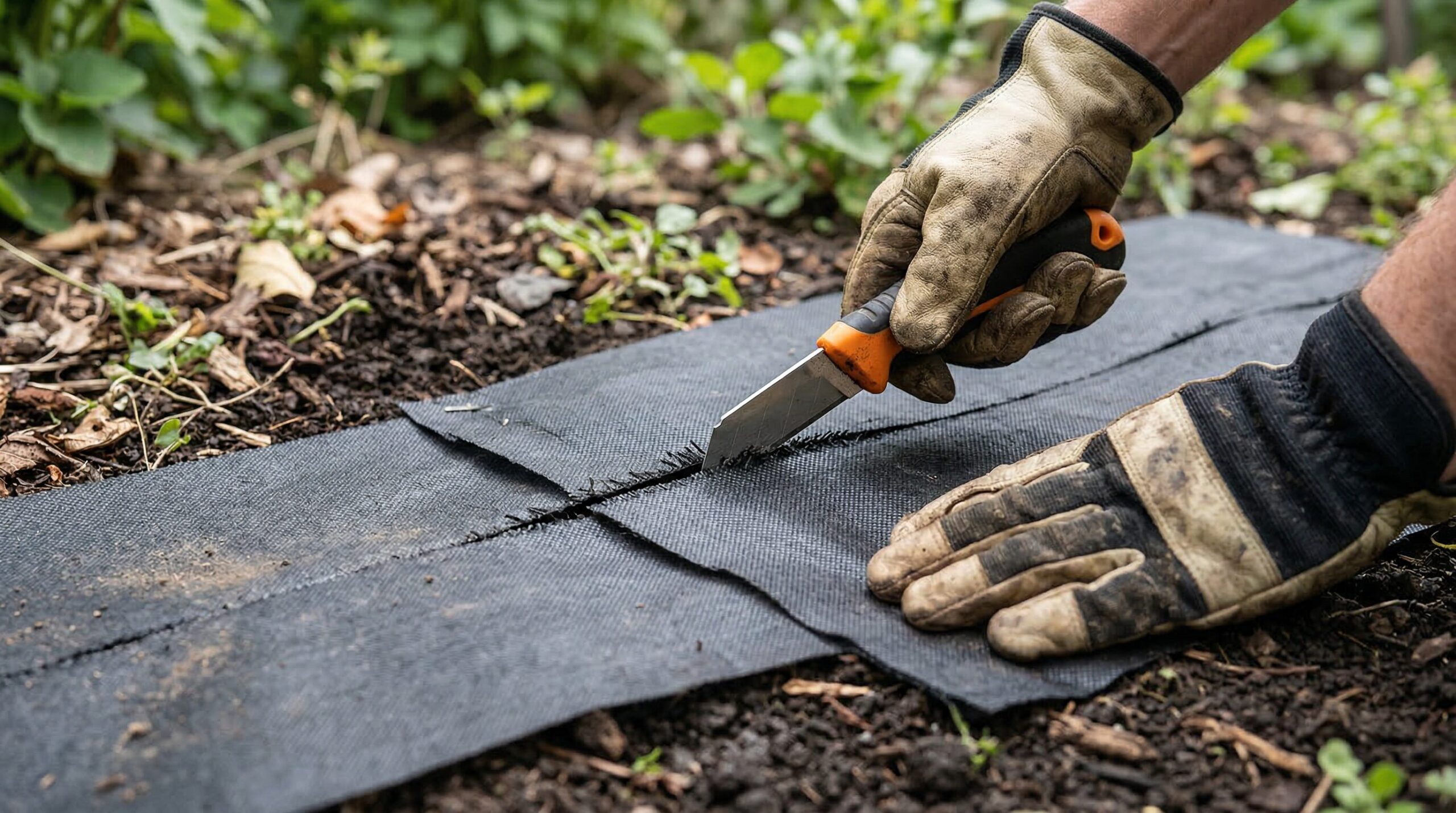 重ね代10〜15cmを確保するカットと継ぎ方