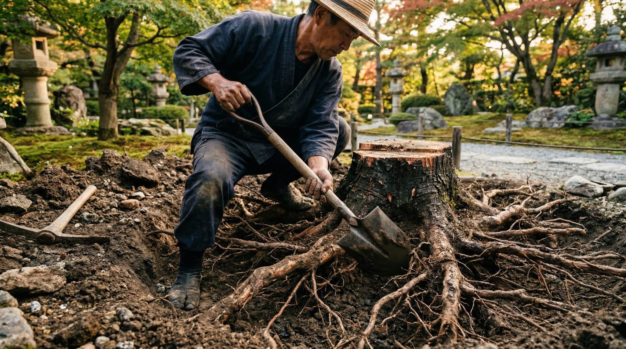 伐根にかかる費用と内訳の目安