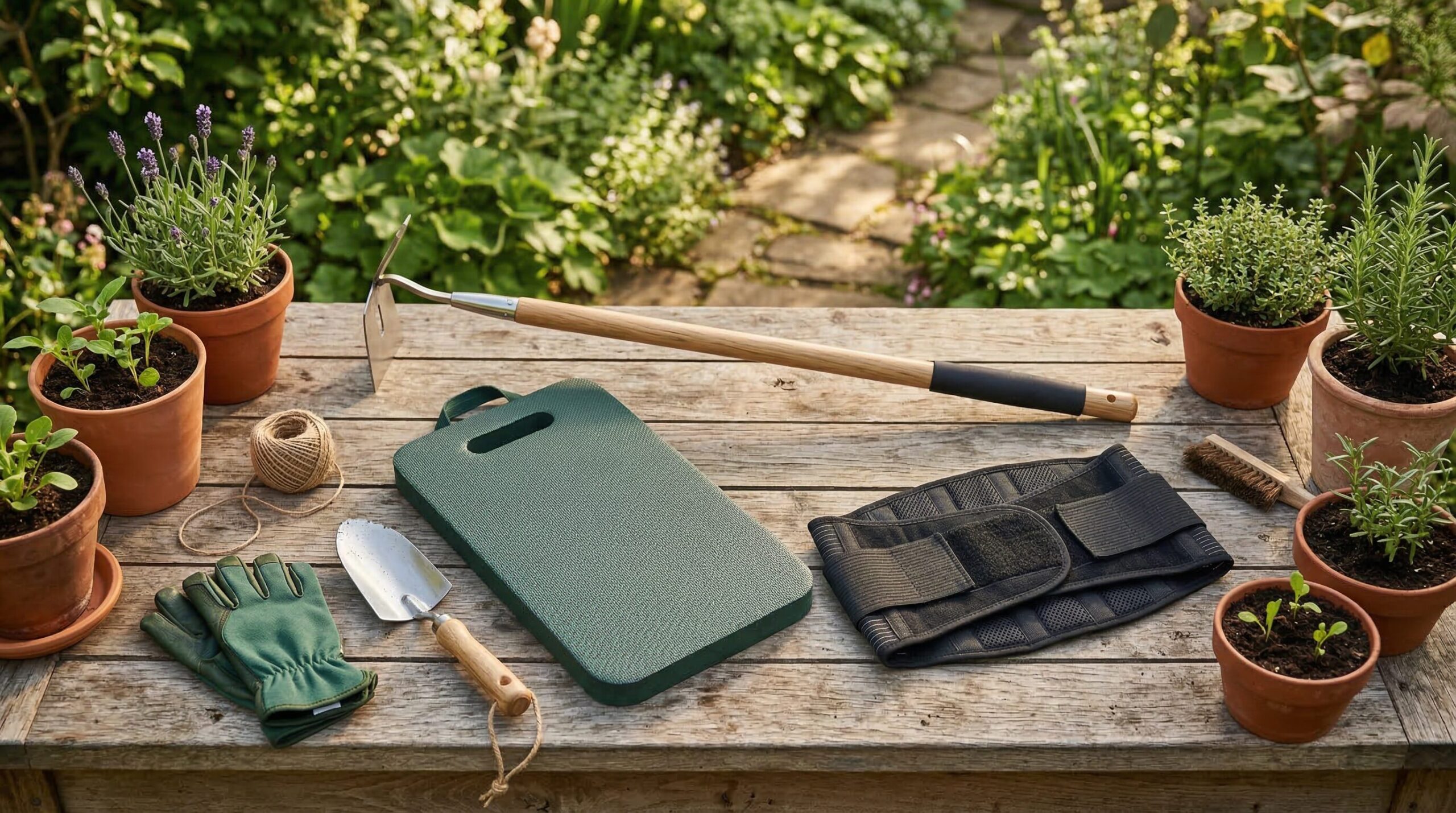 腰への負担を減らす作業姿勢と道具の選び方