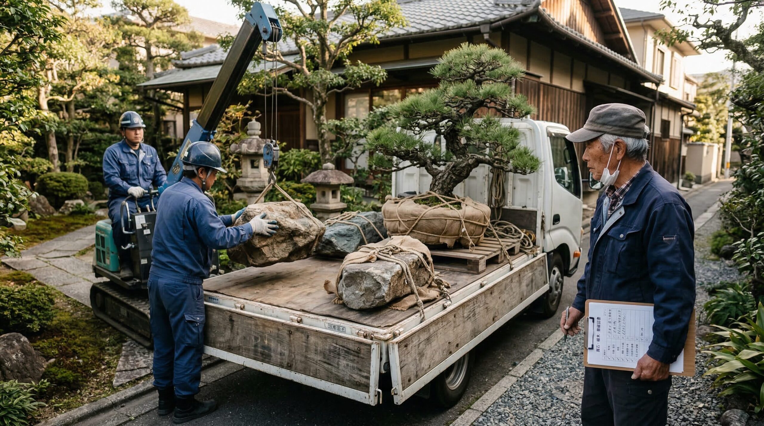 庭石や庭木を生前に売却・処分する手順