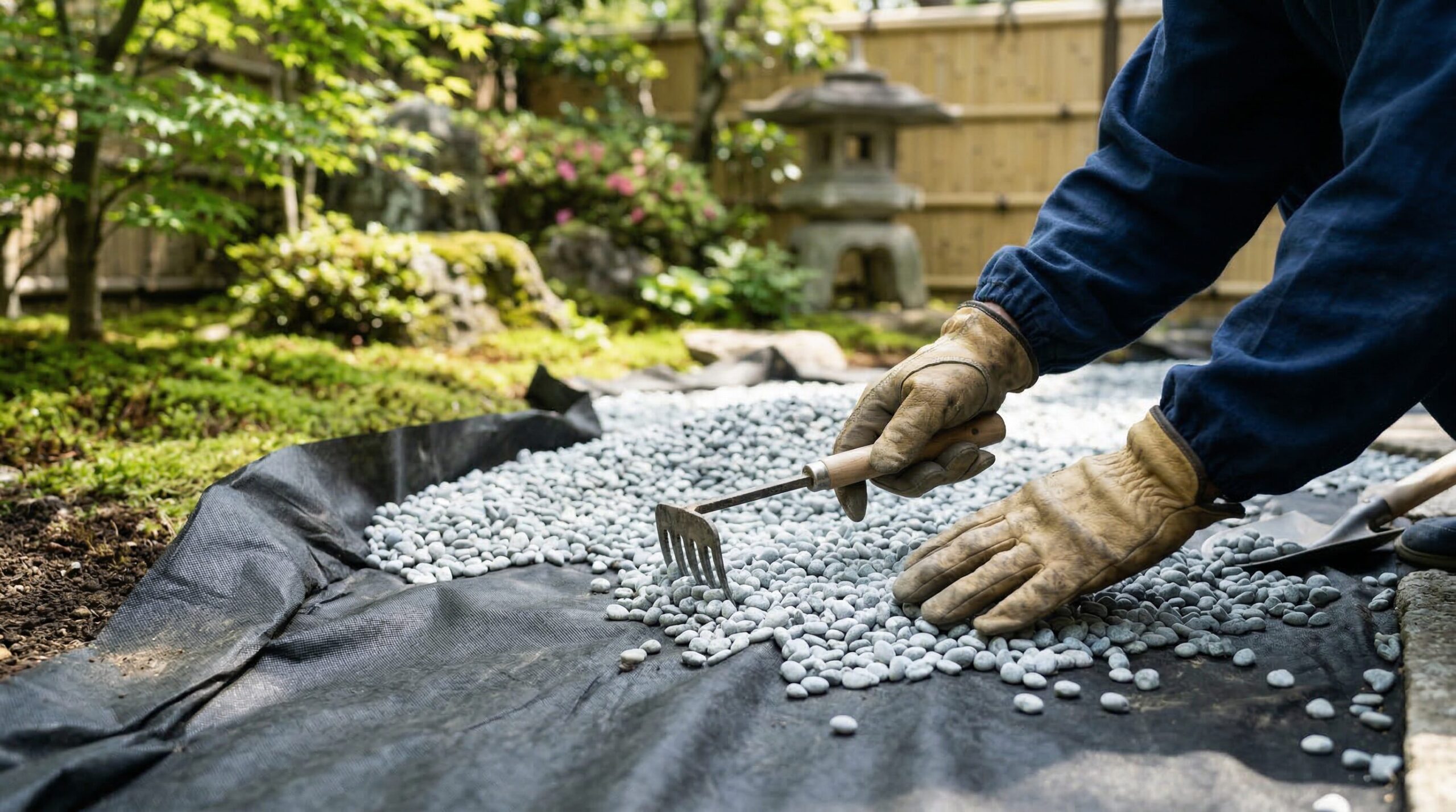 防草シートや砂利敷きで維持費を下げる方法