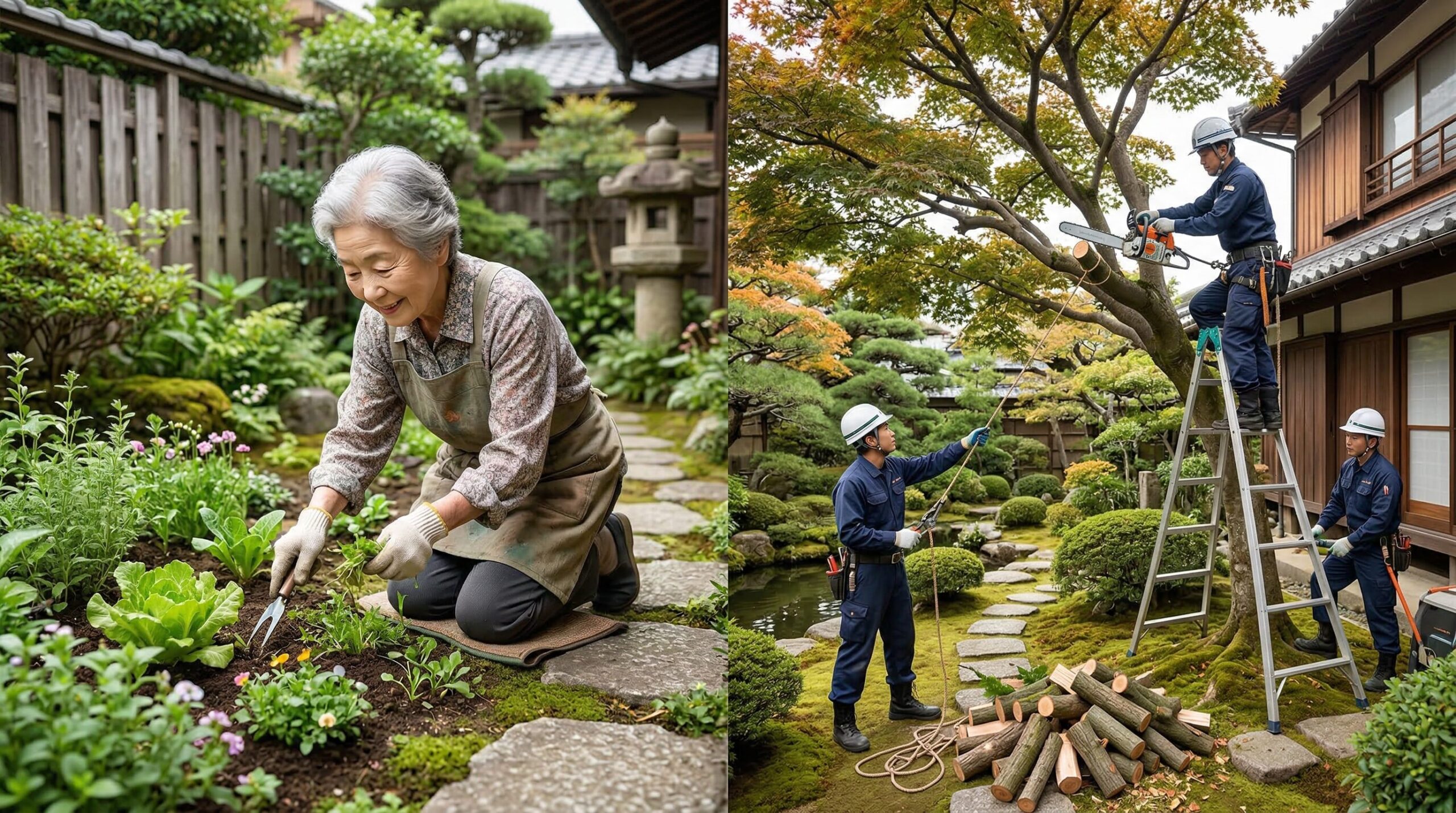 シルバー人材センターと造園業者の使い分け方
