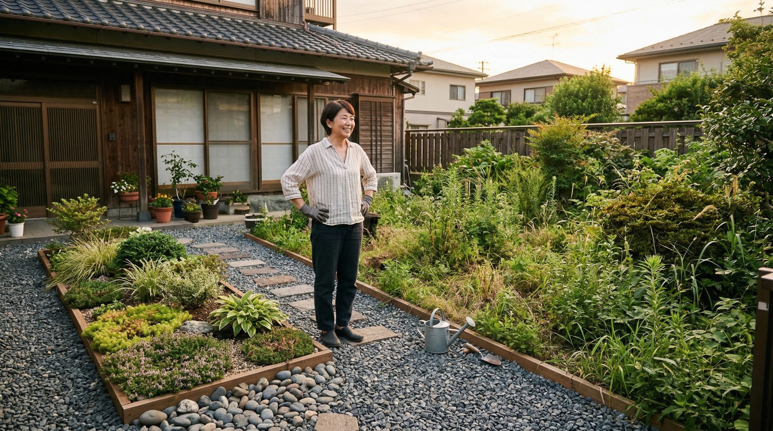 手入れのいらない庭をDIYで実現できる範囲