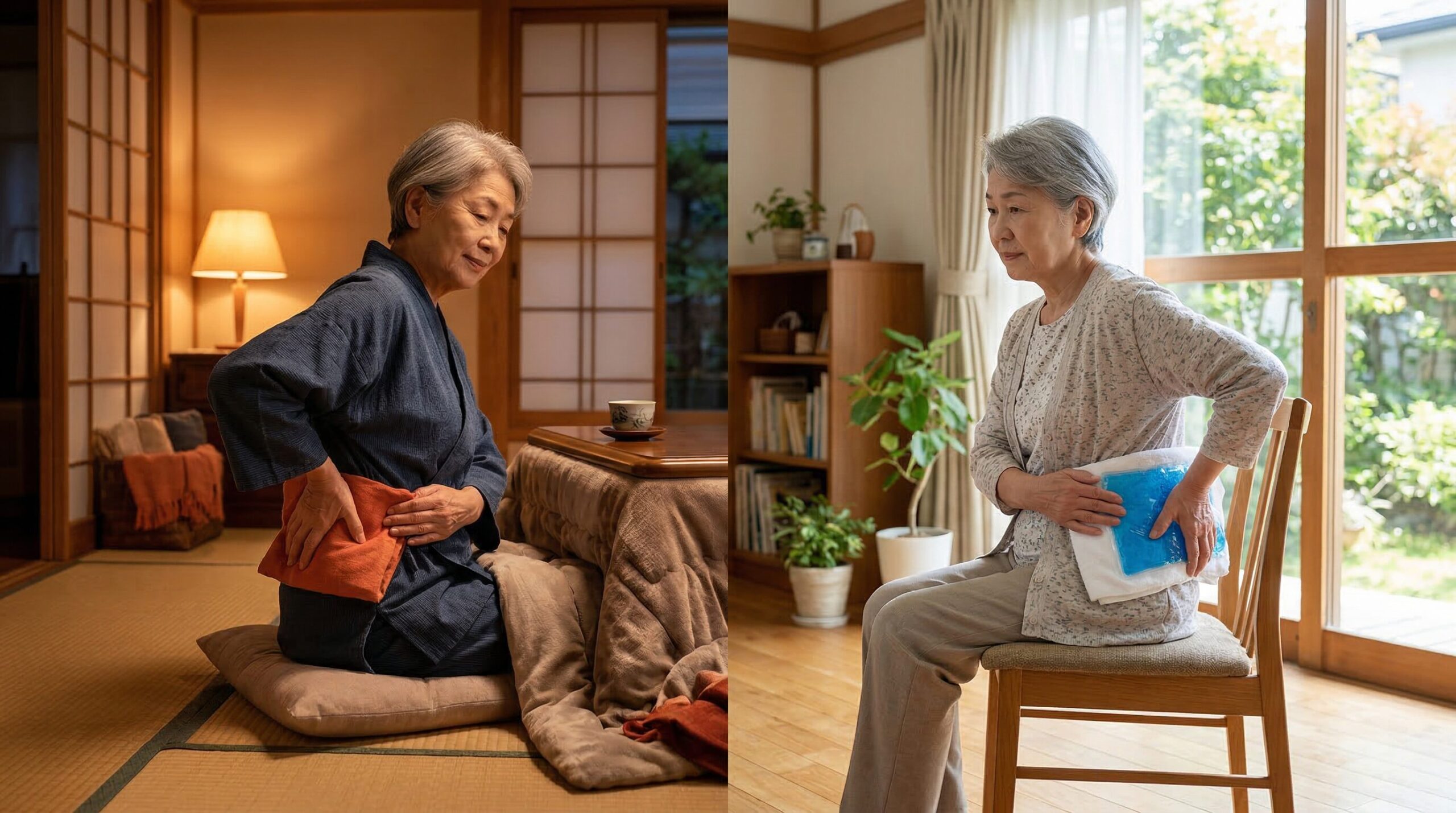 痛みの状態で変わる温めると冷やすの使い分け